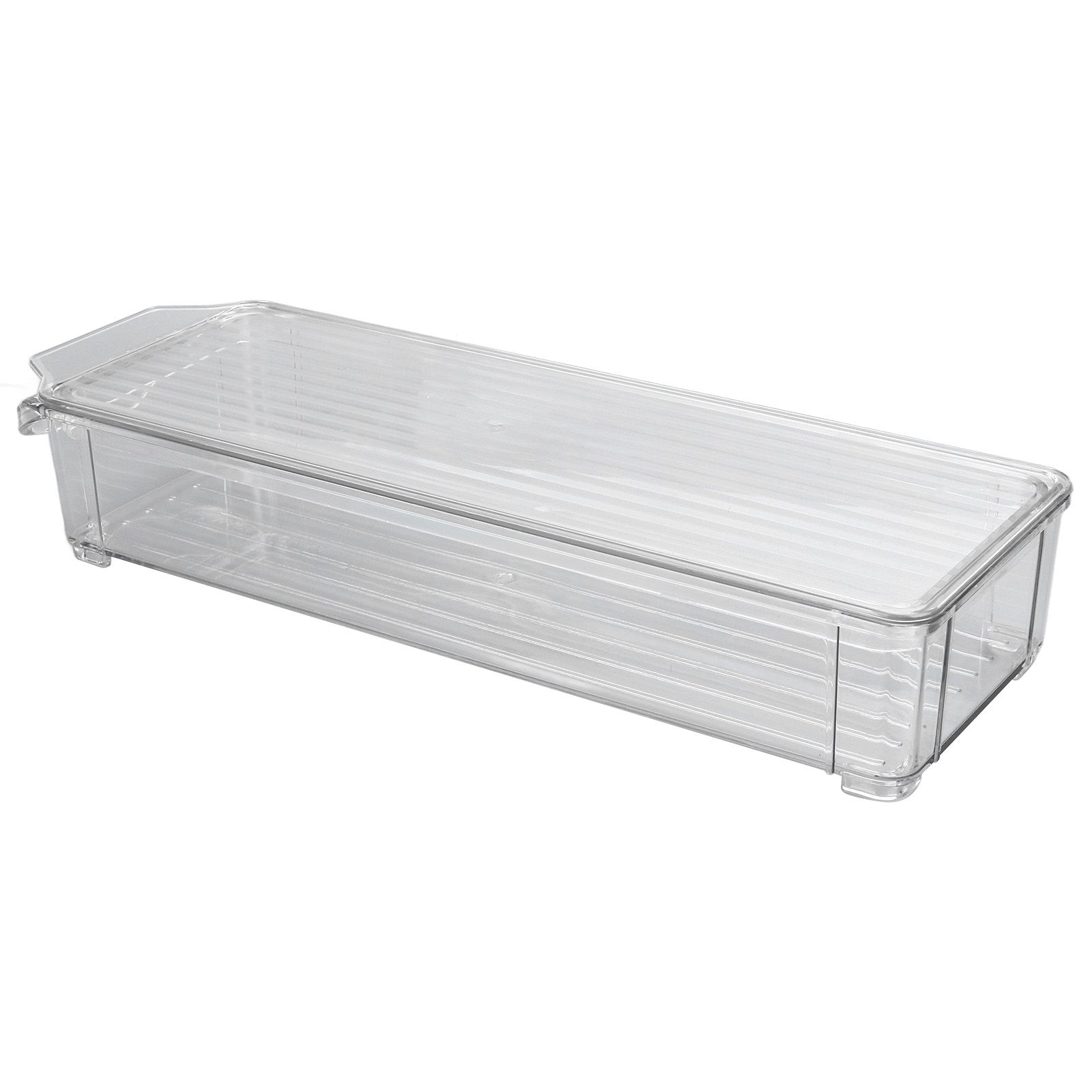 Clear Organizing Bin Large Capacity Transparent Food Grade Plastic