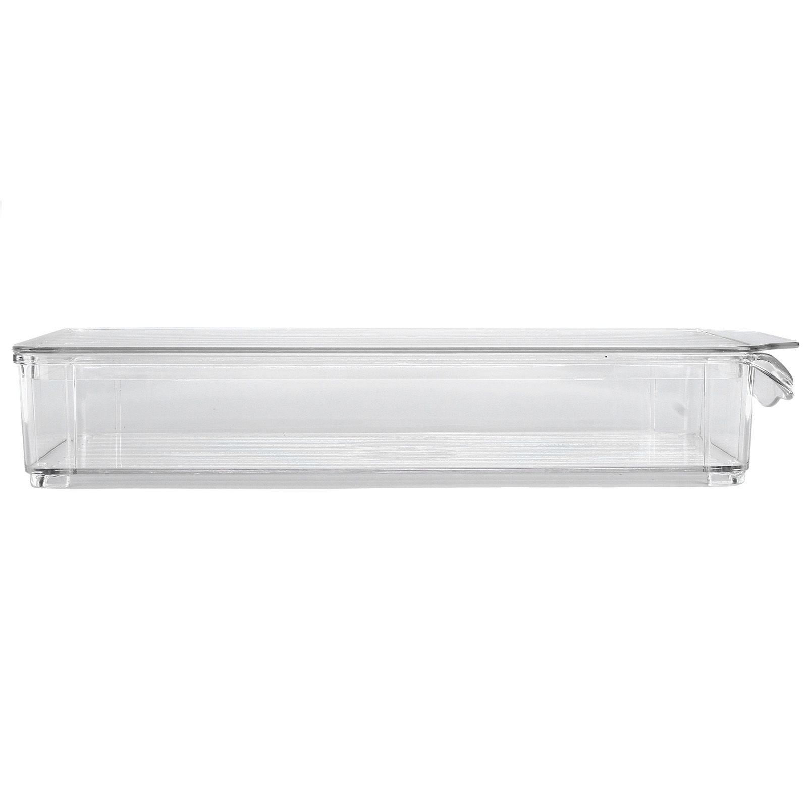 Clear Organizing Bin Large Capacity Transparent Food Grade Plastic view 3