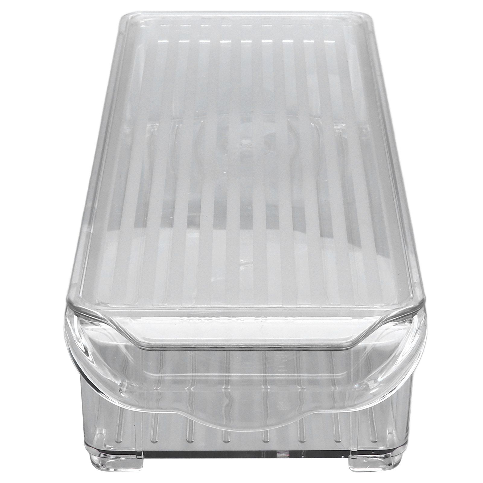 Clear Organizing Bin Large Capacity Transparent Food Grade Plastic view 5