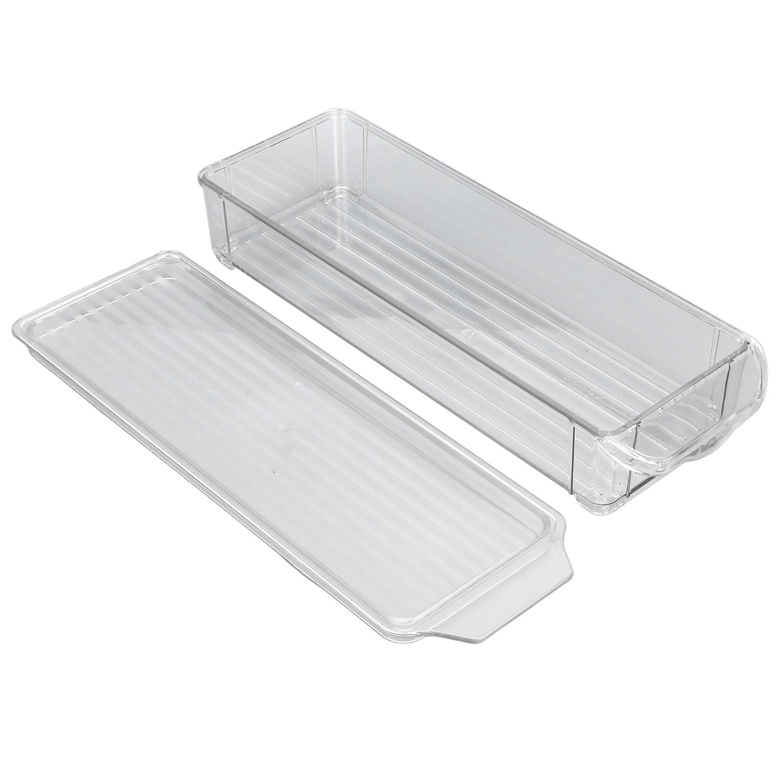 Clear Organizing Bin Large Capacity Transparent Food Grade Plastic view 6