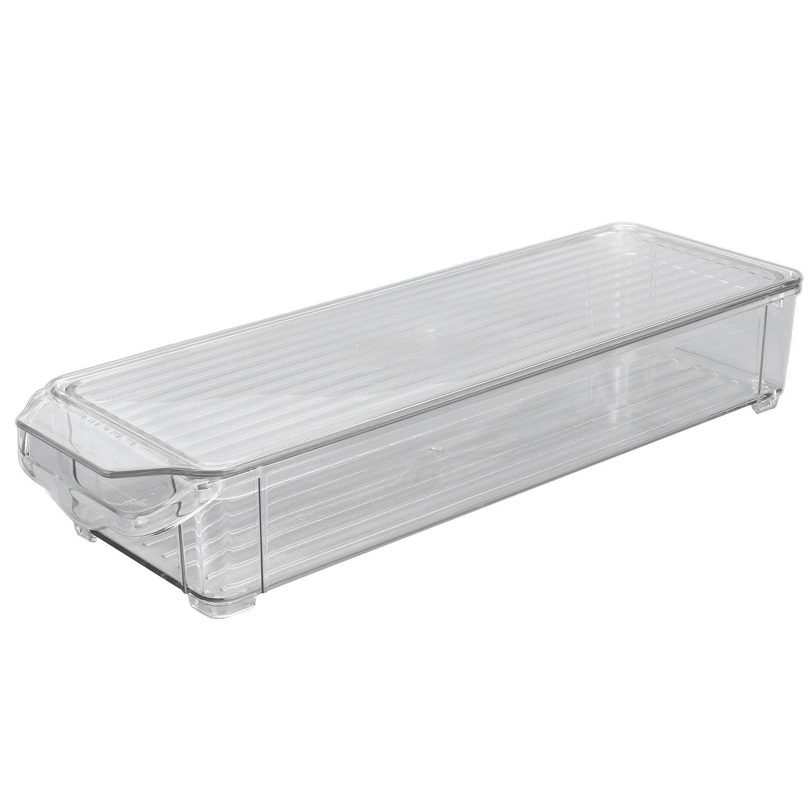 Clear Organizing Bin Large Capacity Transparent Food Grade Plastic view 8