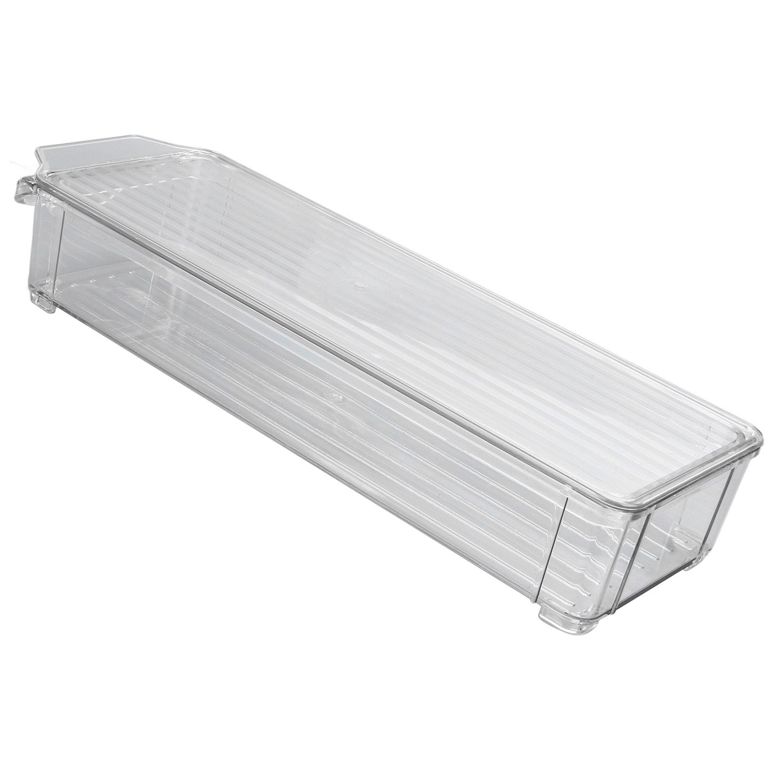 Clear Organizing Bin Large Capacity Transparent Food Grade Plastic view 9