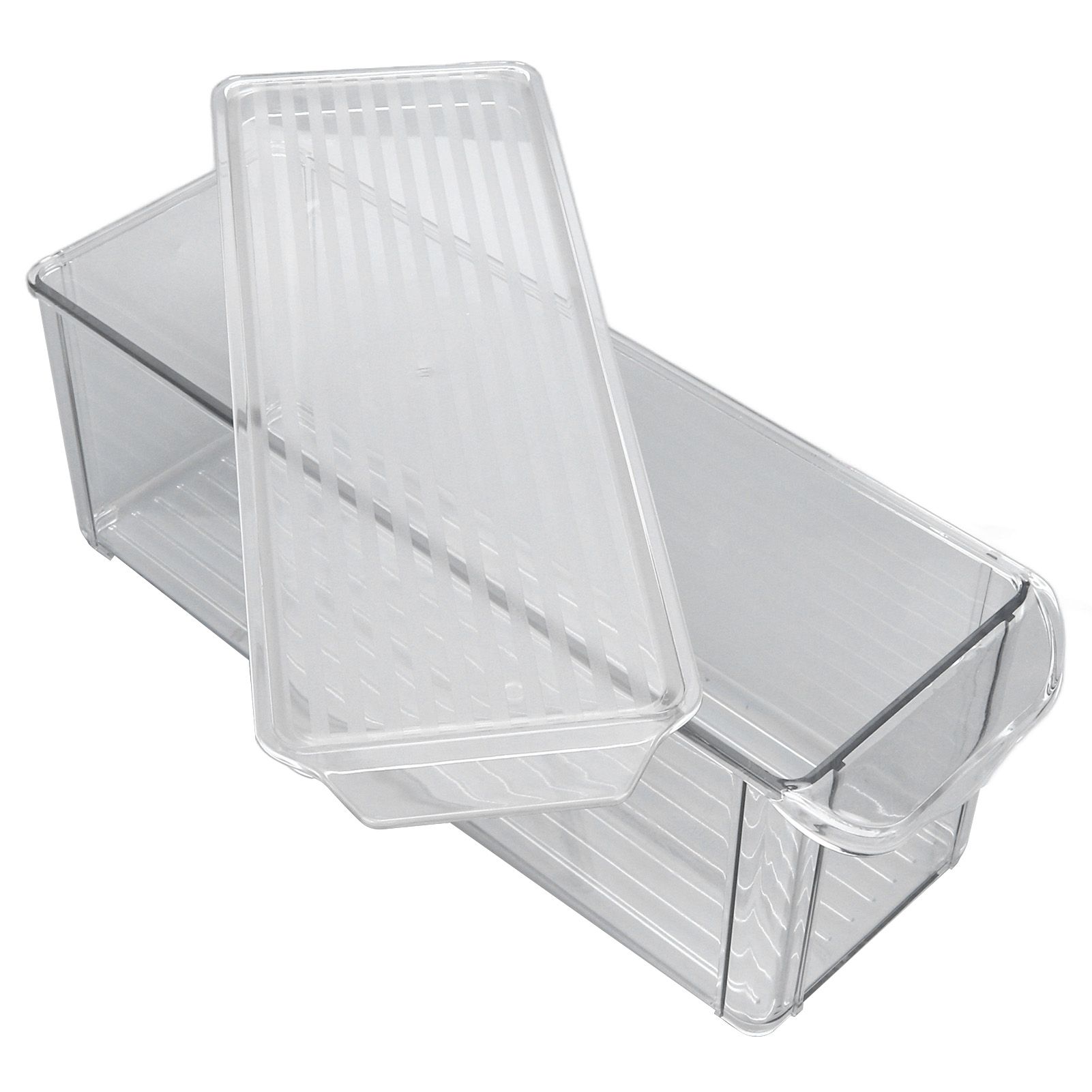 Clear Organizing Bin Large Capacity Transparent Food Grade Plastic view 5