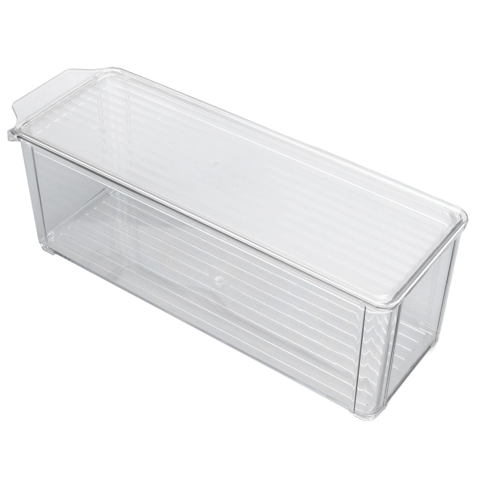 Clear Organizing Bin Large Capacity Transparent Food Grade Plastic view 6