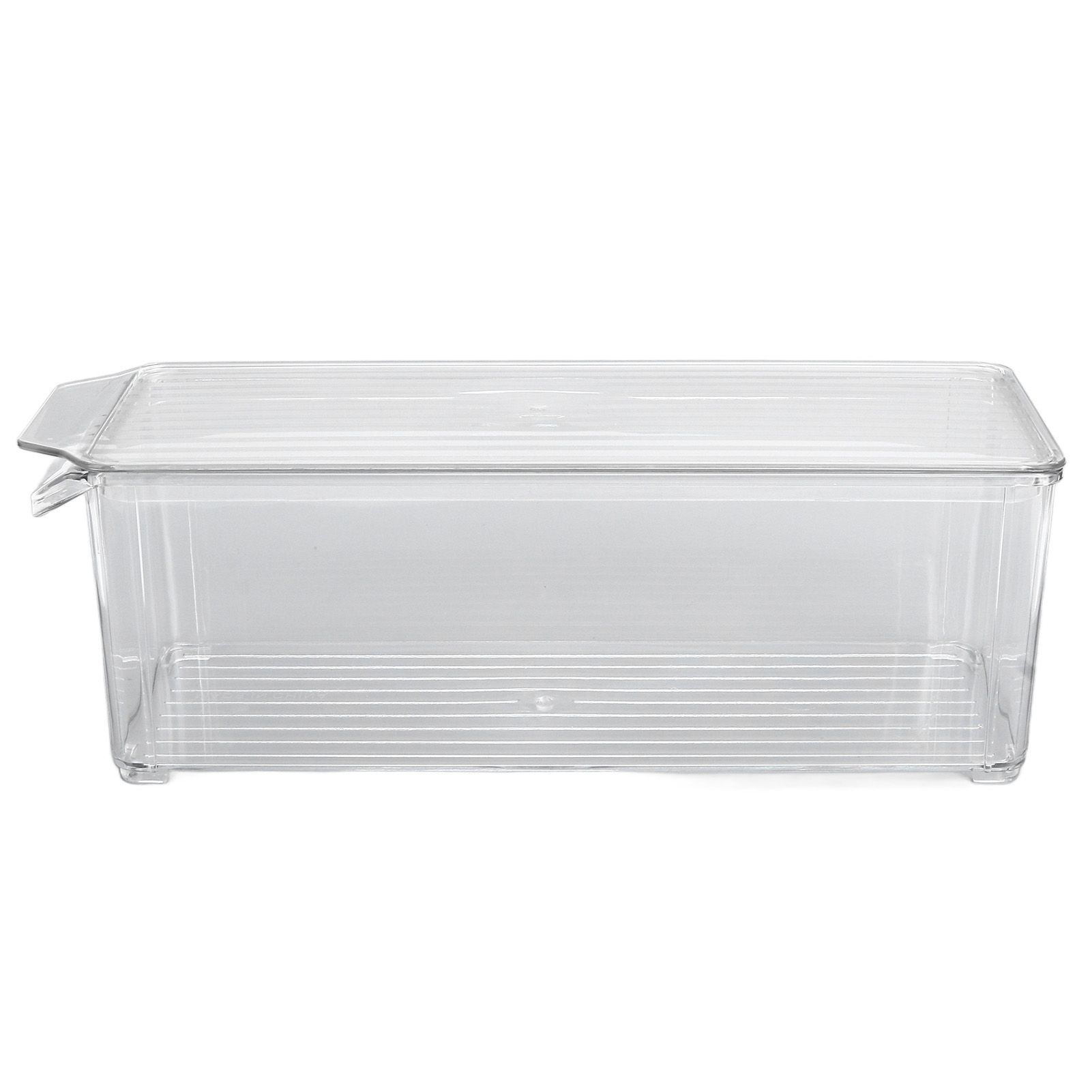 Clear Organizing Bin Large Capacity Transparent Food Grade Plastic view 10