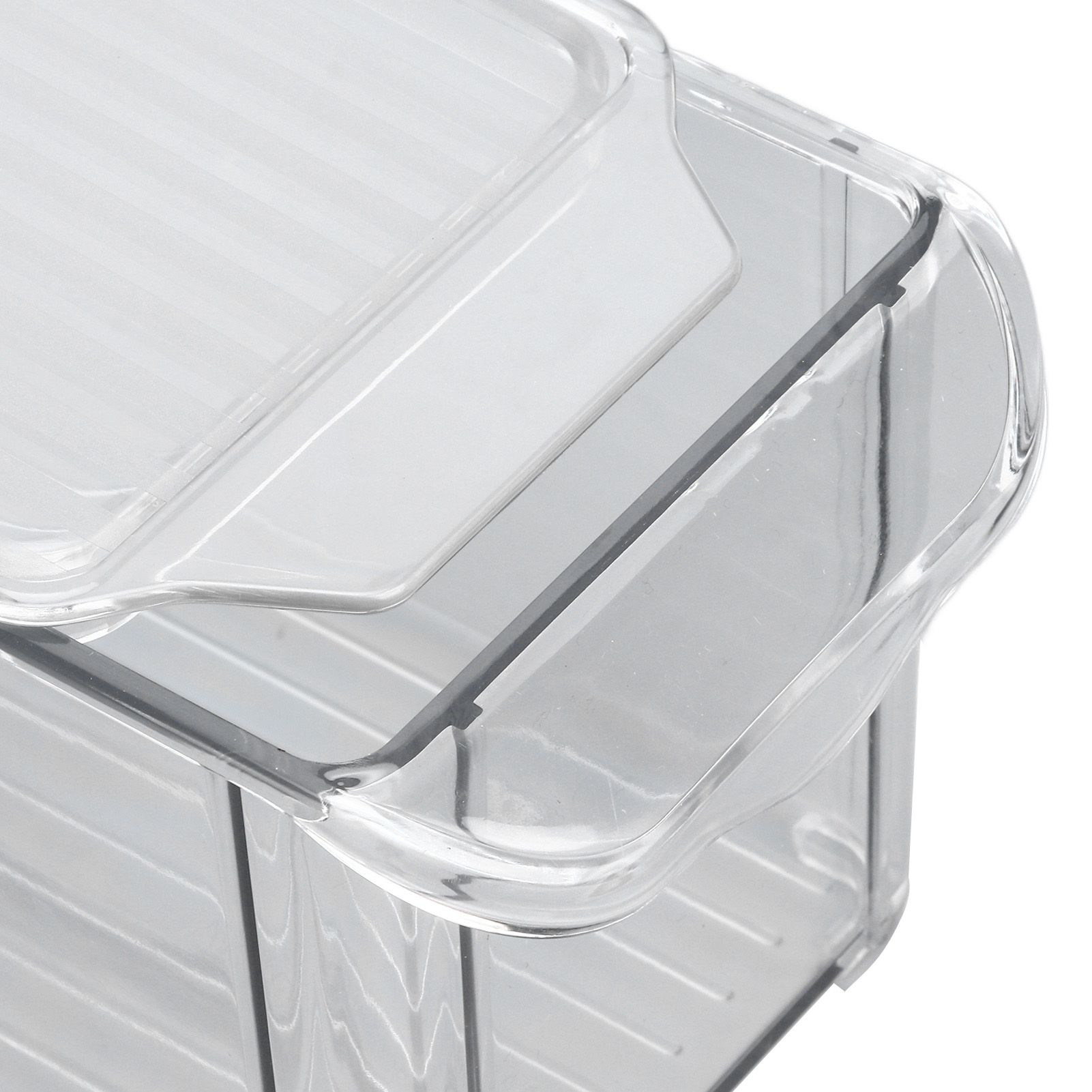 Clear Organizing Bin Large Capacity Transparent Food Grade Plastic view 13