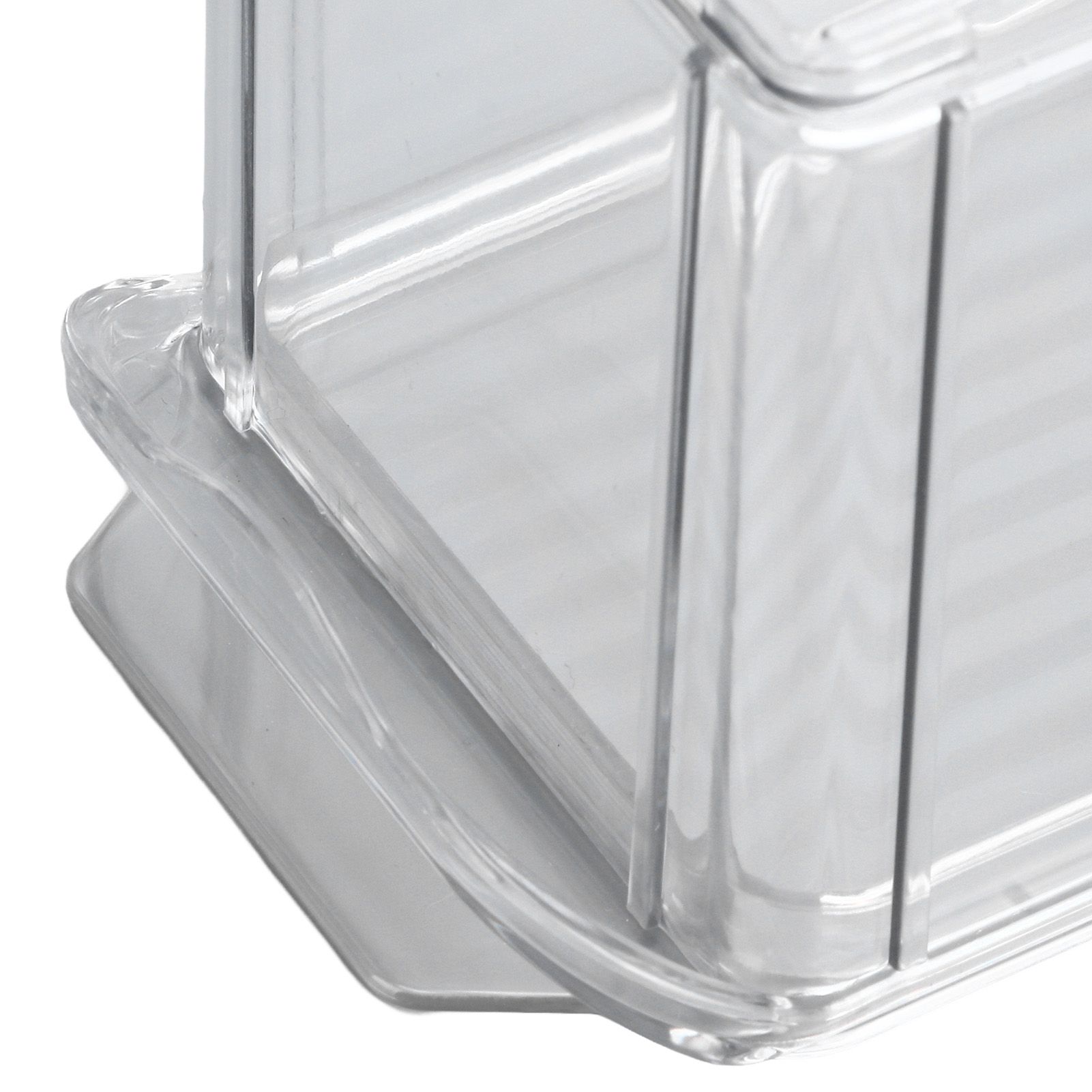 Clear Organizing Bin Large Capacity Transparent Food Grade Plastic view 14
