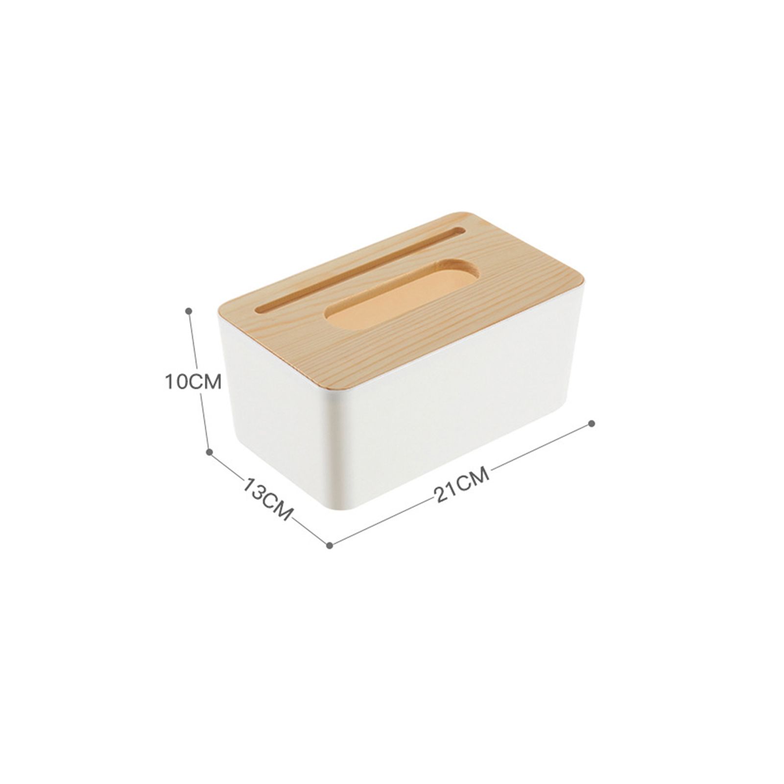 Tissue Box Holder Large Capacity Detachable Mini Tissue Storage Container for view 2