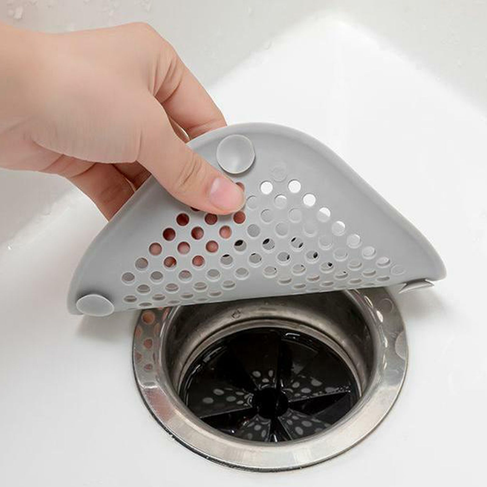 Sewer Floor Drain Net With Suction Cup Shower Drain Hair Cover Kitchen view 4