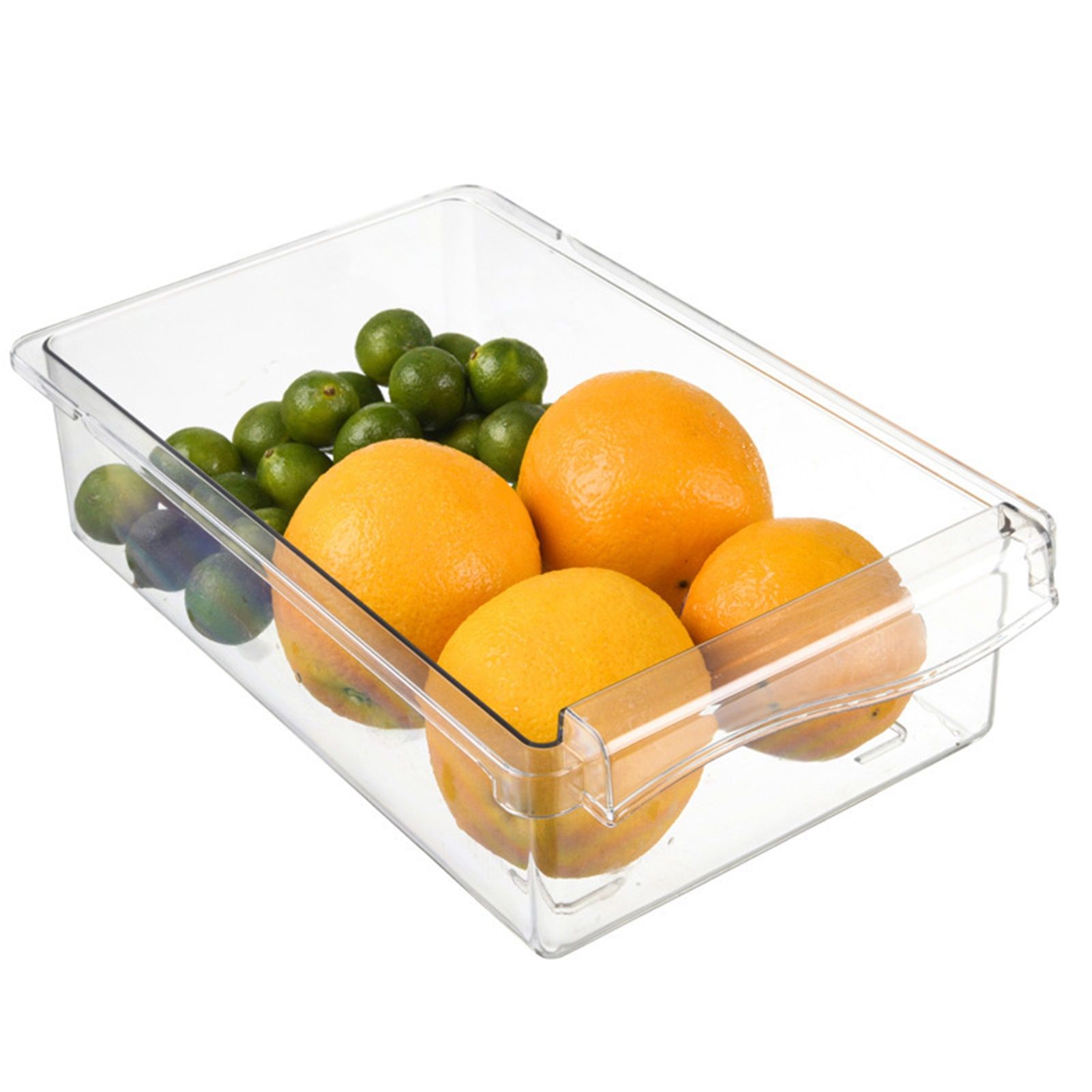 Clear Organizing Bin Durable ABS PET Drawer Type Transparent Design Wide