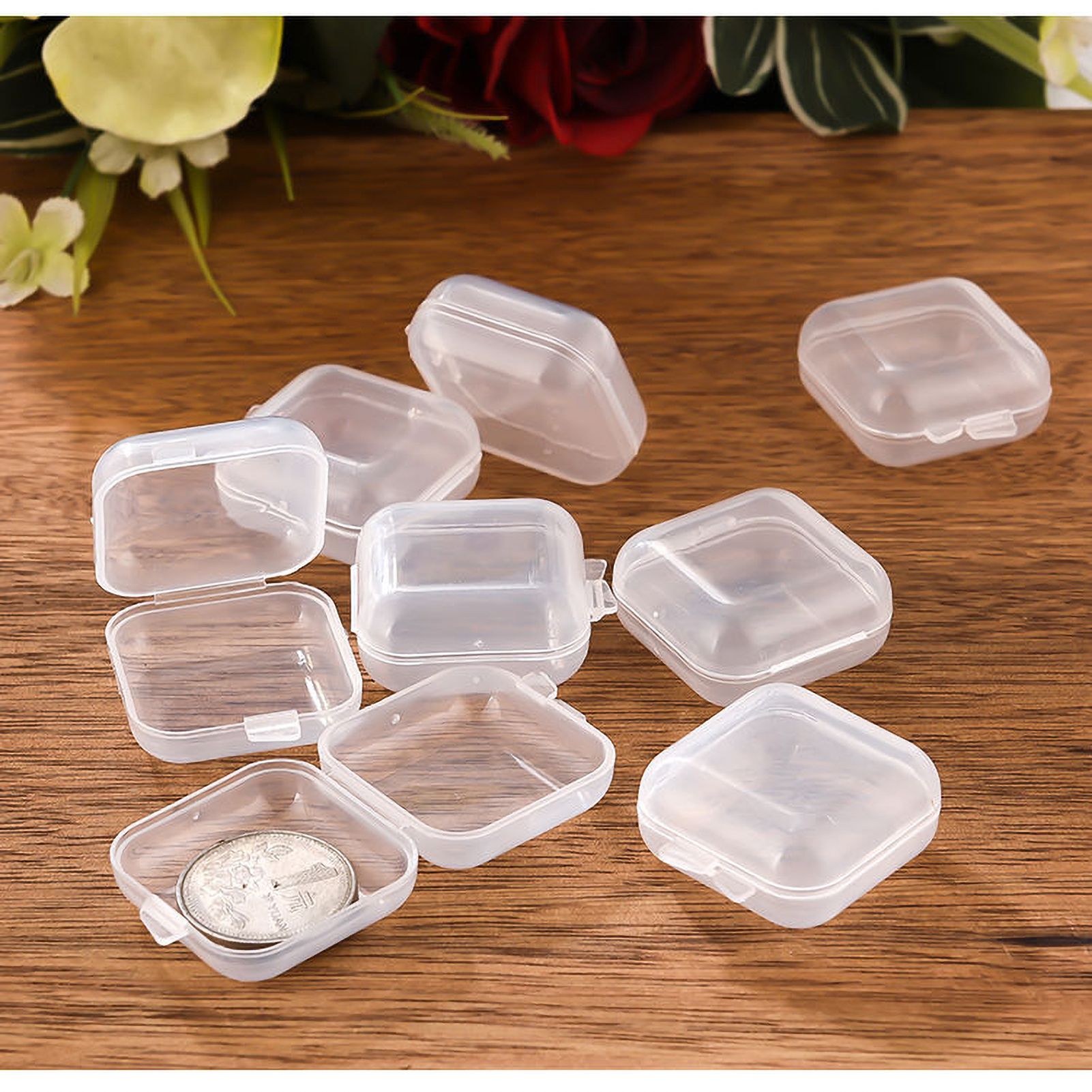 Small Clear Box Transparent Sturdy Durable PP Glossy Surface Wide Application view 2