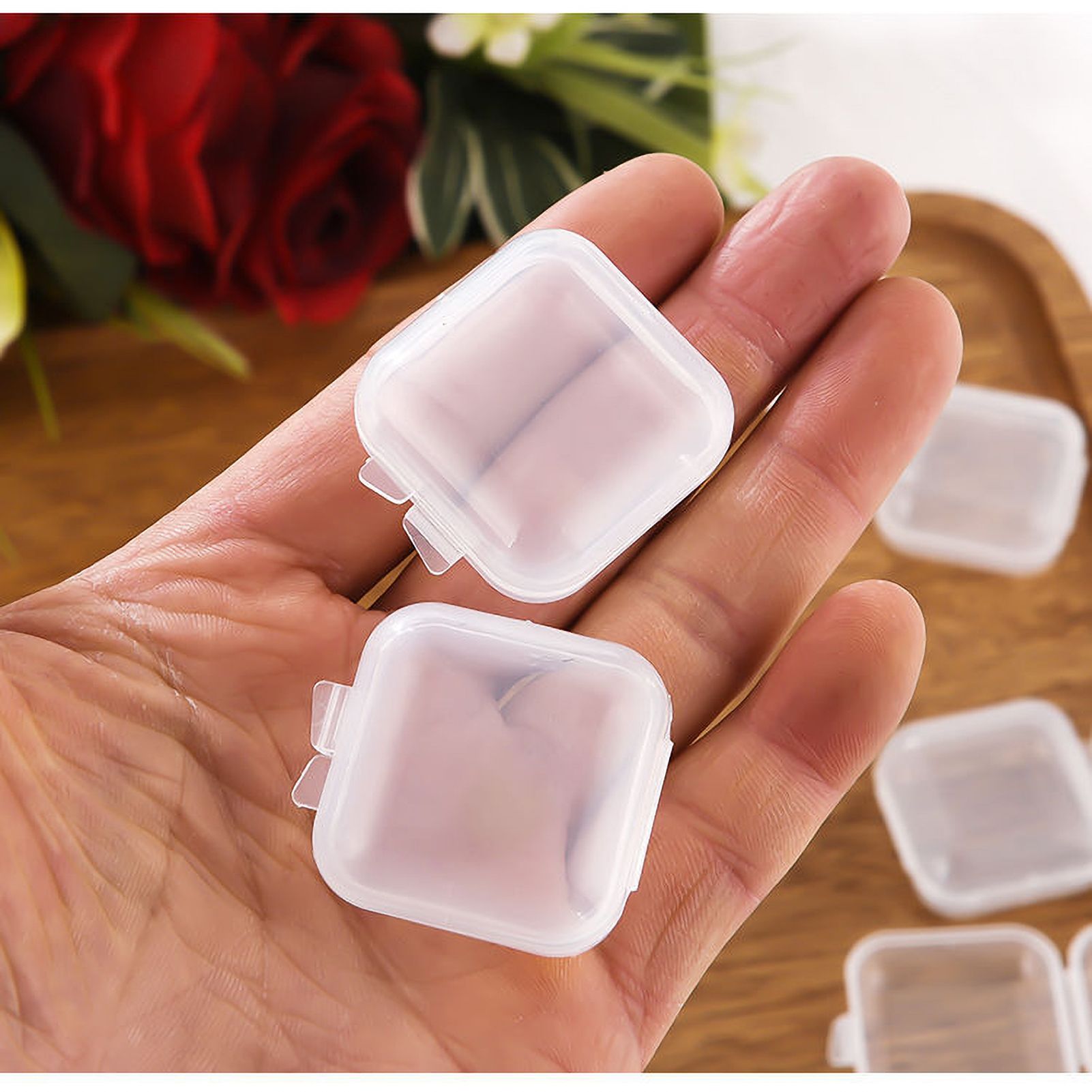 Small Clear Box Transparent Sturdy Durable PP Glossy Surface Wide Application view 3
