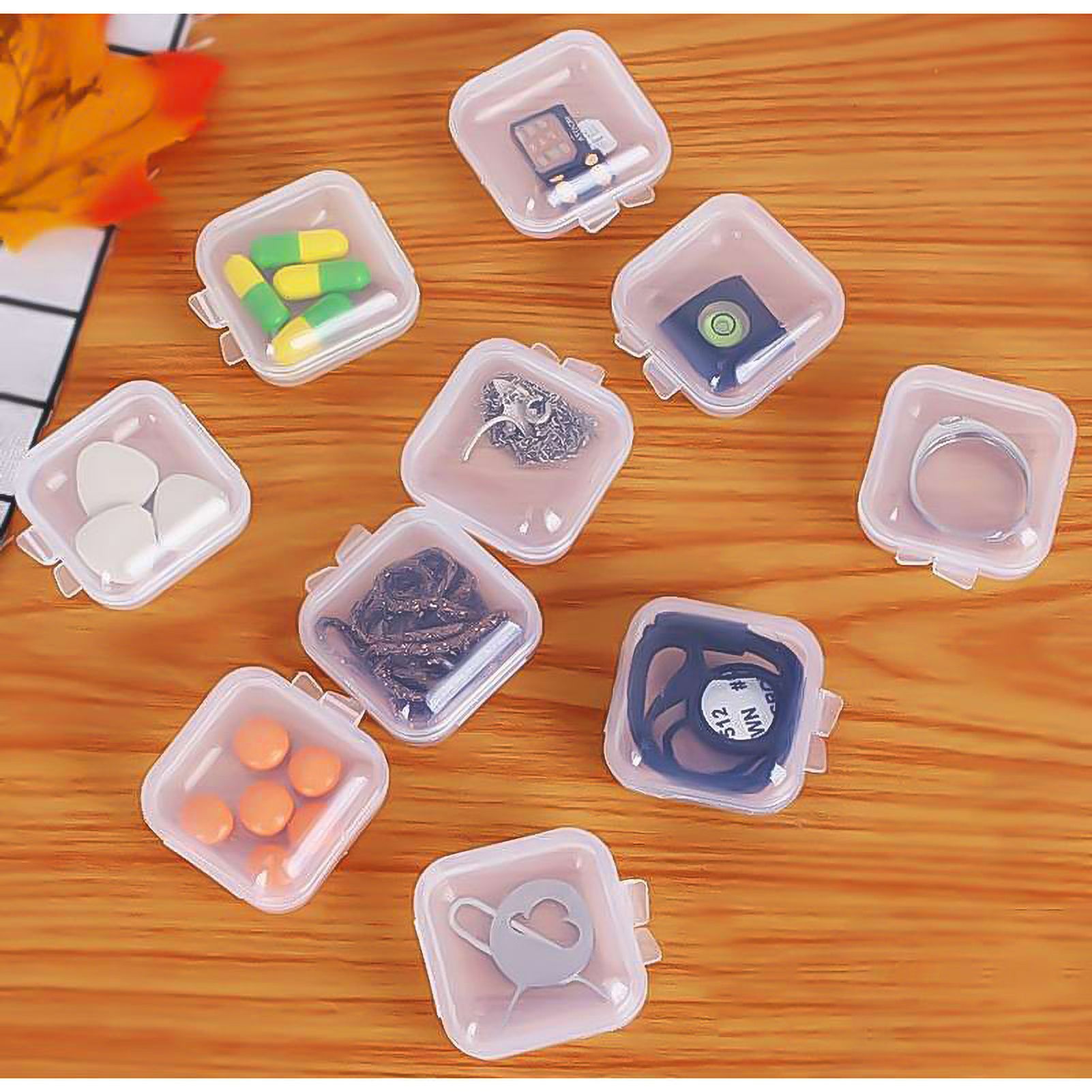 Small Clear Box Transparent Sturdy Durable PP Glossy Surface Wide Application view 5
