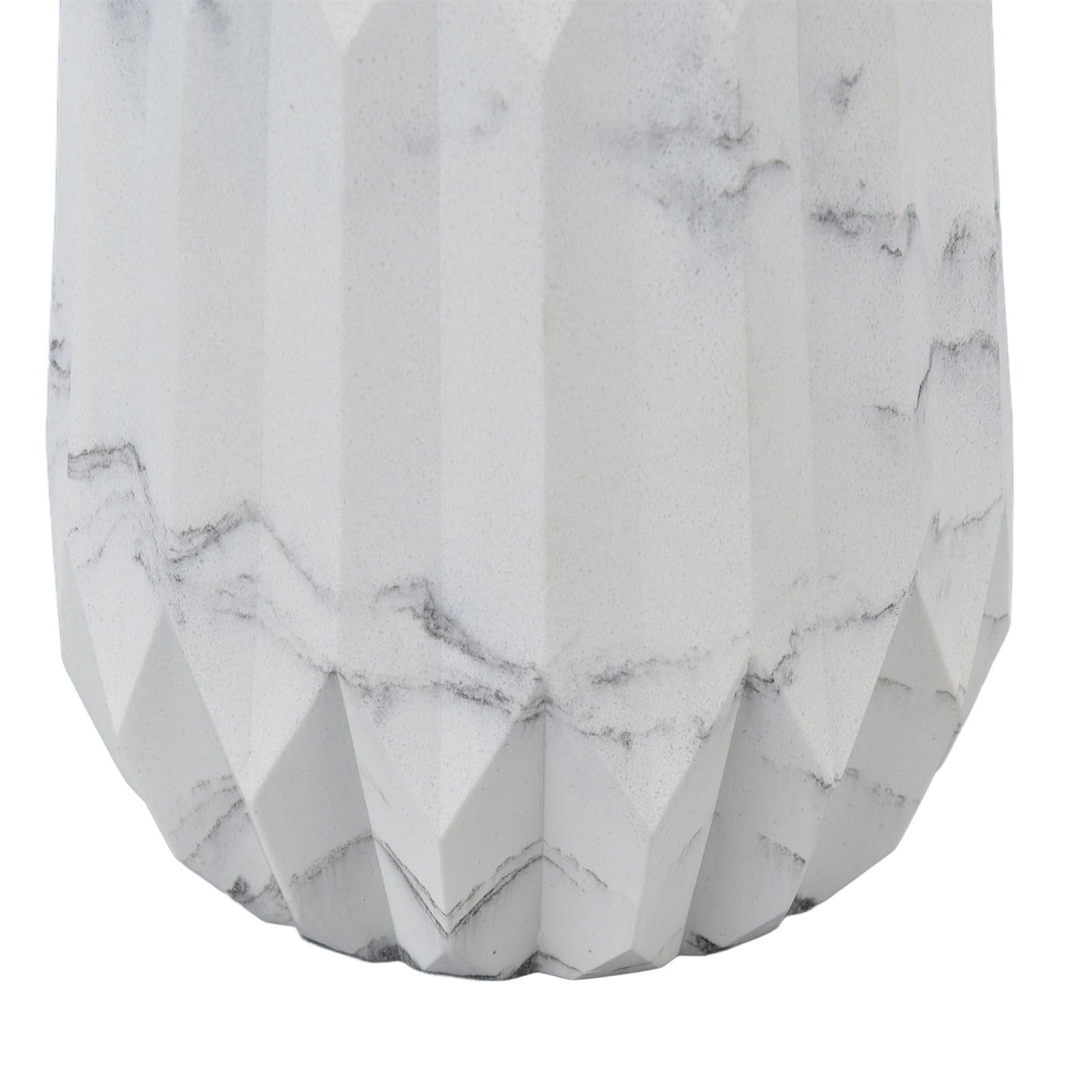 Makeup Brush Holder Durable Glossy Resin Large Capacity Modern Design Marble view 13