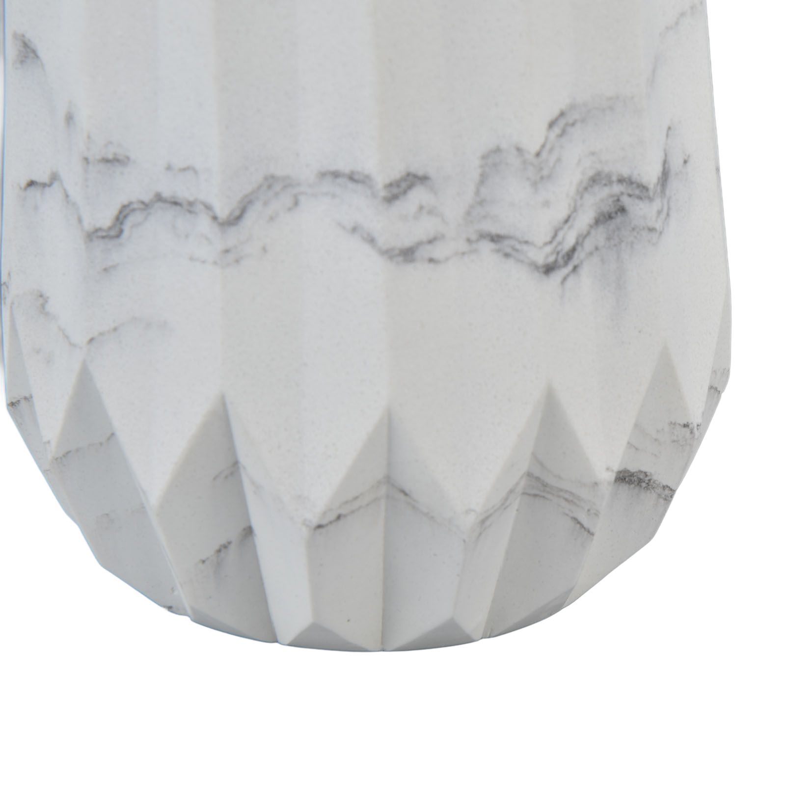 Makeup Brush Holder Durable Glossy Resin Large Capacity Modern Design Marble view 15