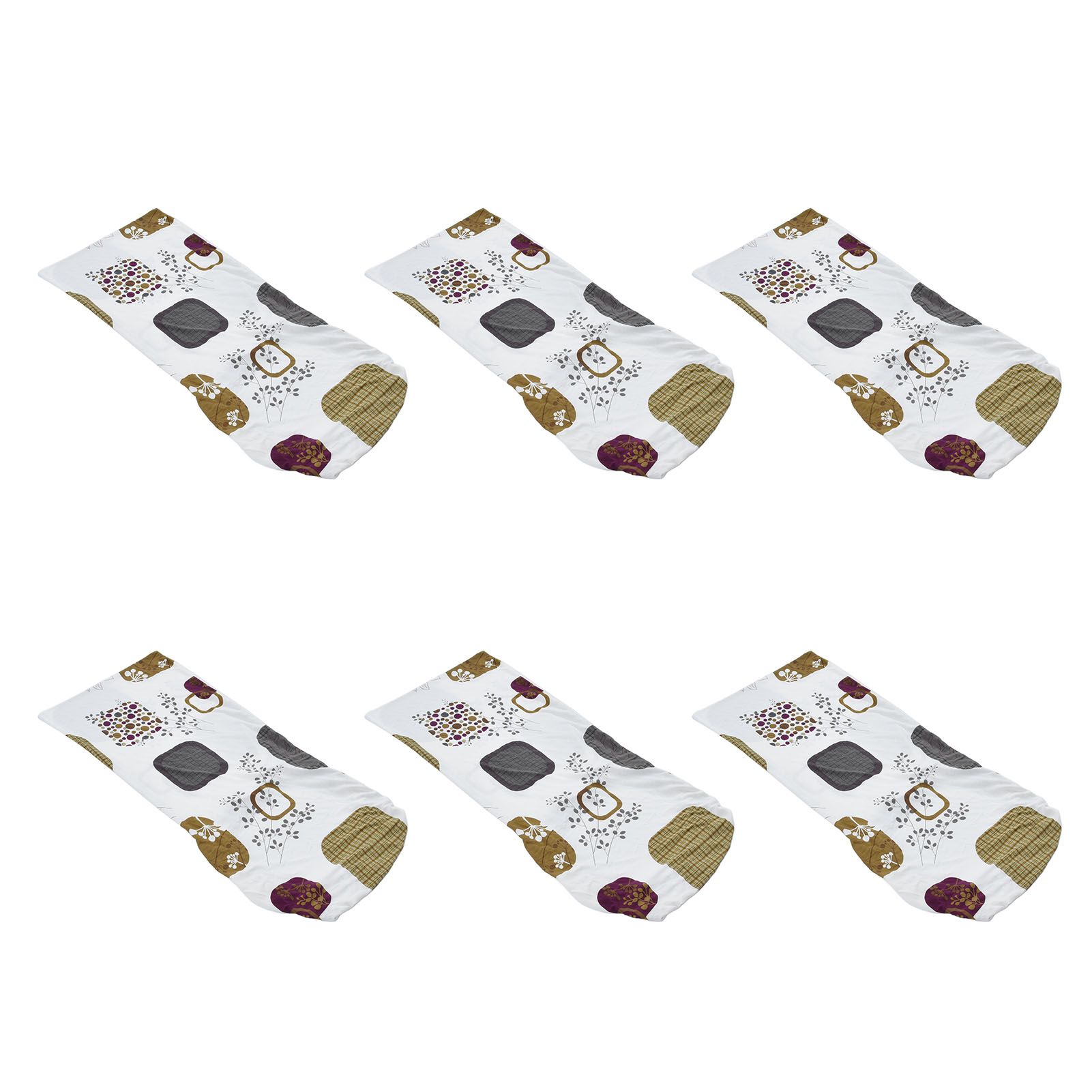 6PCS High Elasticity Chair Cover Removable Washable Dustproof Home Hotel view 9