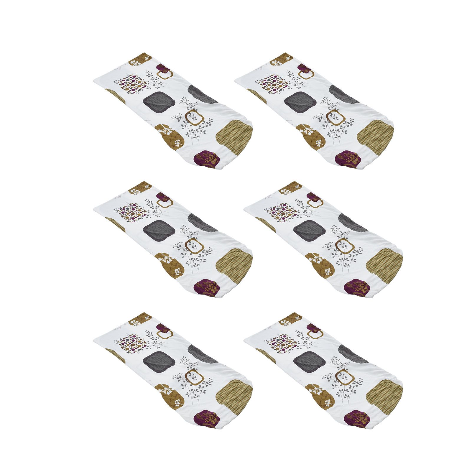 6PCS High Elasticity Chair Cover Removable Washable Dustproof Home Hotel view 10