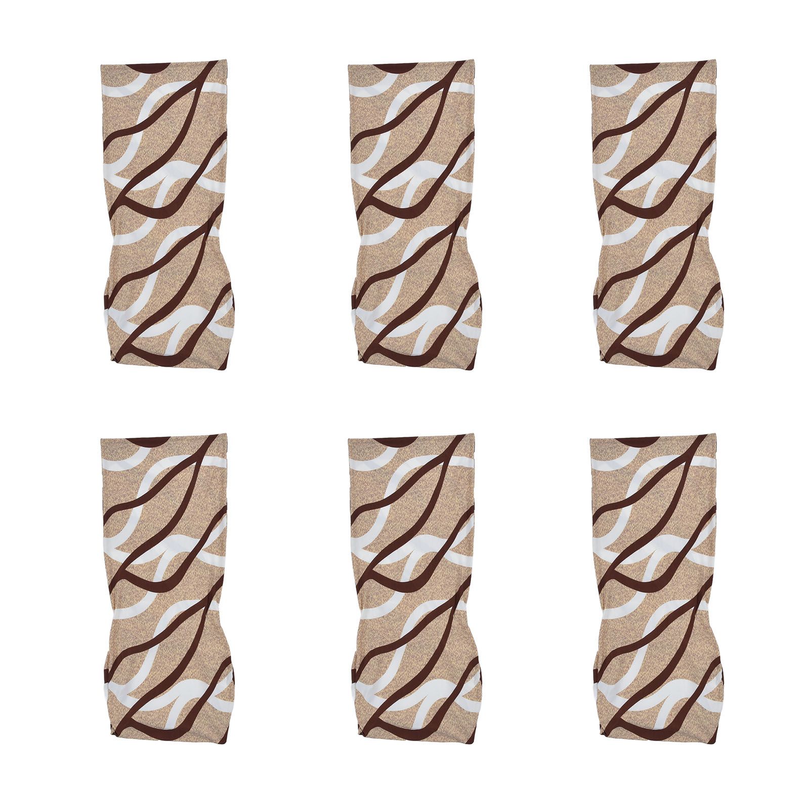 6PCS High Elasticity Chair Cover Removable Washable Dustproof Home Hotel view 4
