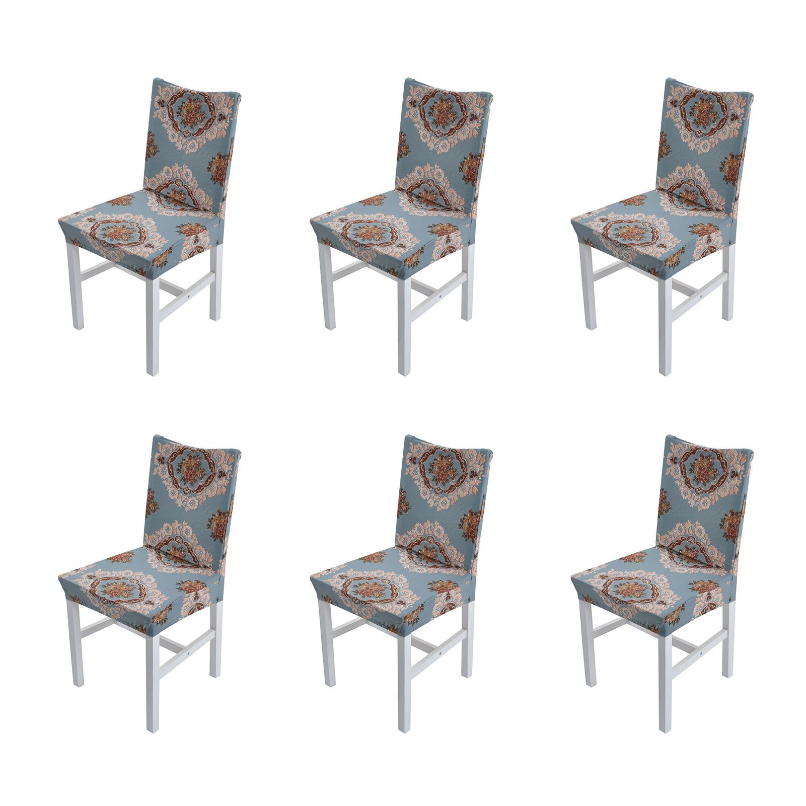 6PCS High Elasticity Chair Cover Removable Washable Dustproof Home Hotel view 9