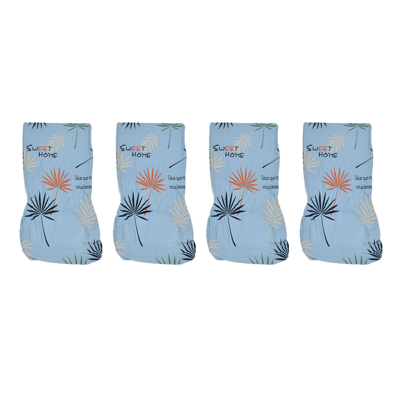 4Pcs Chair Slipcover High Elasticity Stylish Elegant Design Dustproof Dining view 2