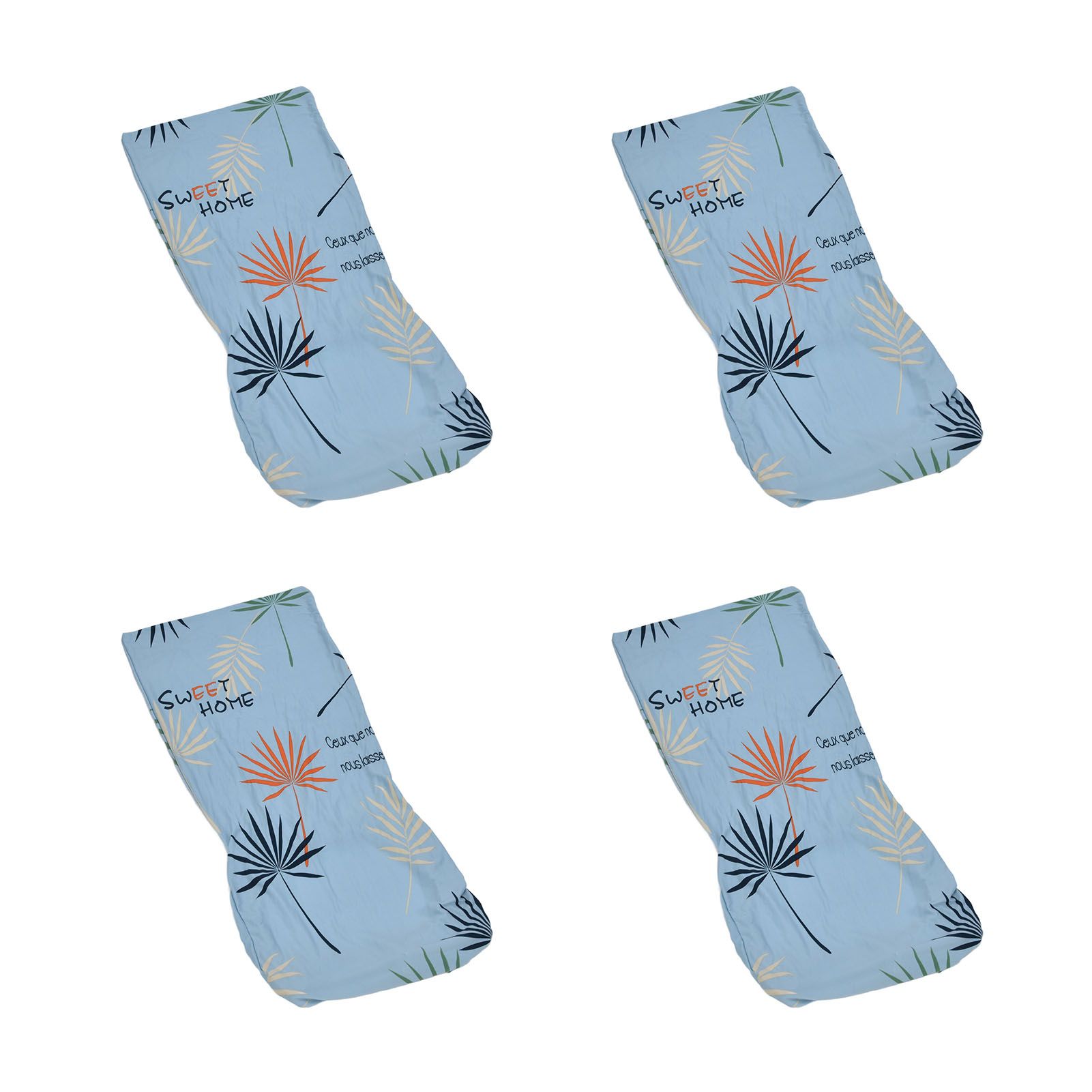4Pcs Chair Slipcover High Elasticity Stylish Elegant Design Dustproof Dining view 7