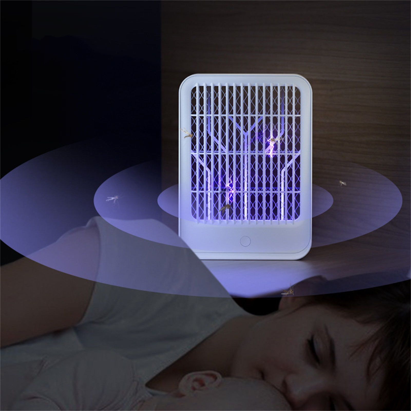 Electric Bug Trap Lamp Mosquito Killer Pest Repeller 360‑400nm LED USB view 3