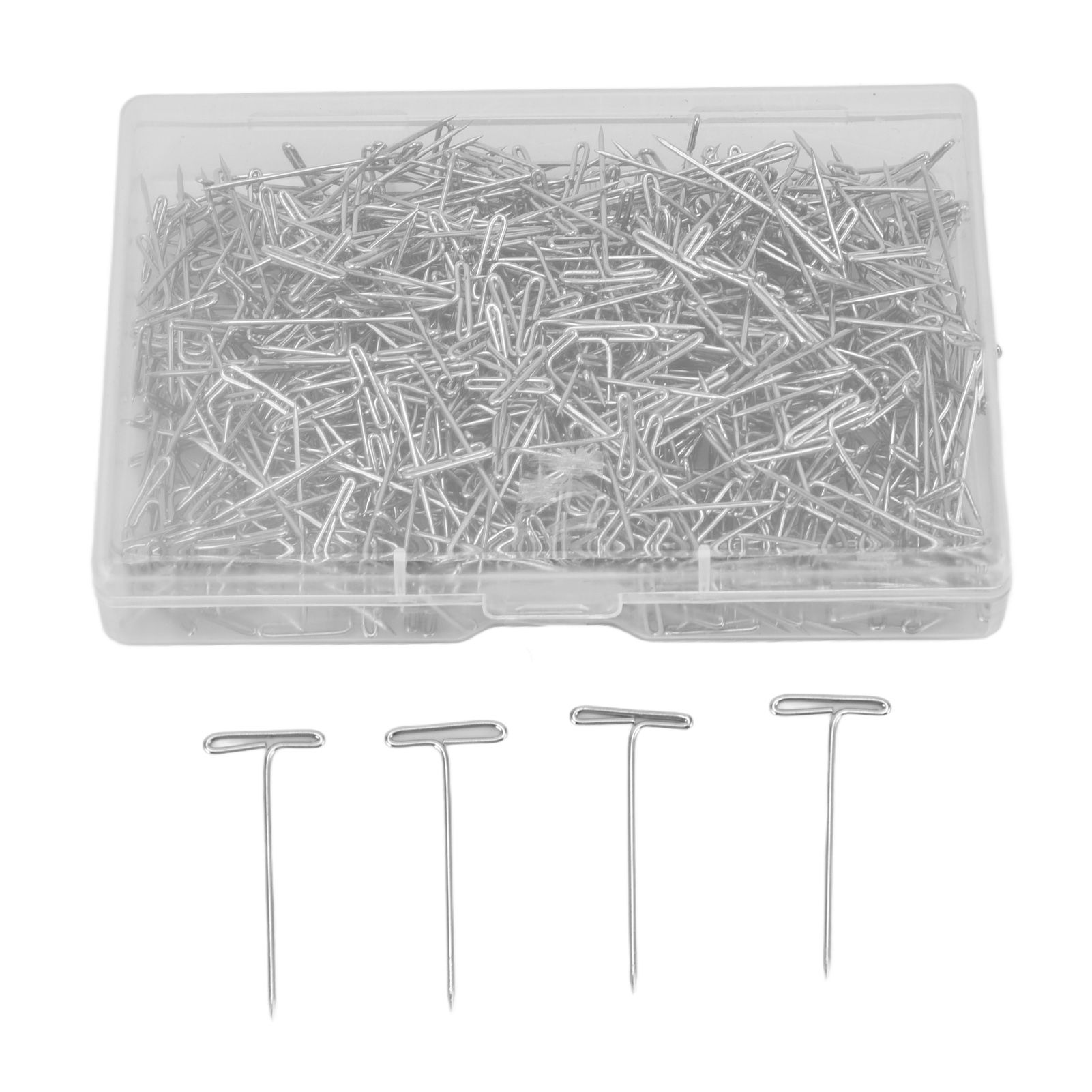 500pcs Stainless Steel T Pins 27mm/1.06in Wig T Pins T Shaped Needles with view 9