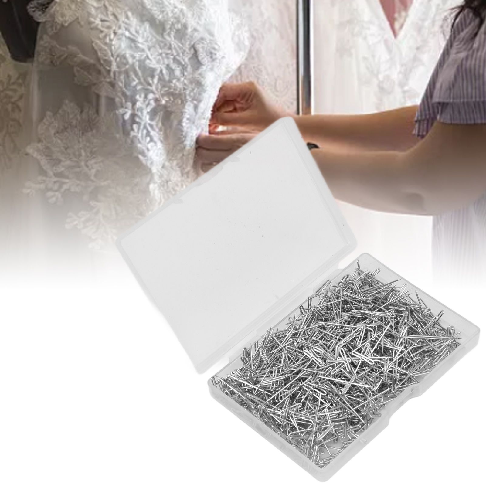500pcs Stainless Steel T Pins 27mm/1.06in Wig T Pins T Shaped Needles with view 11