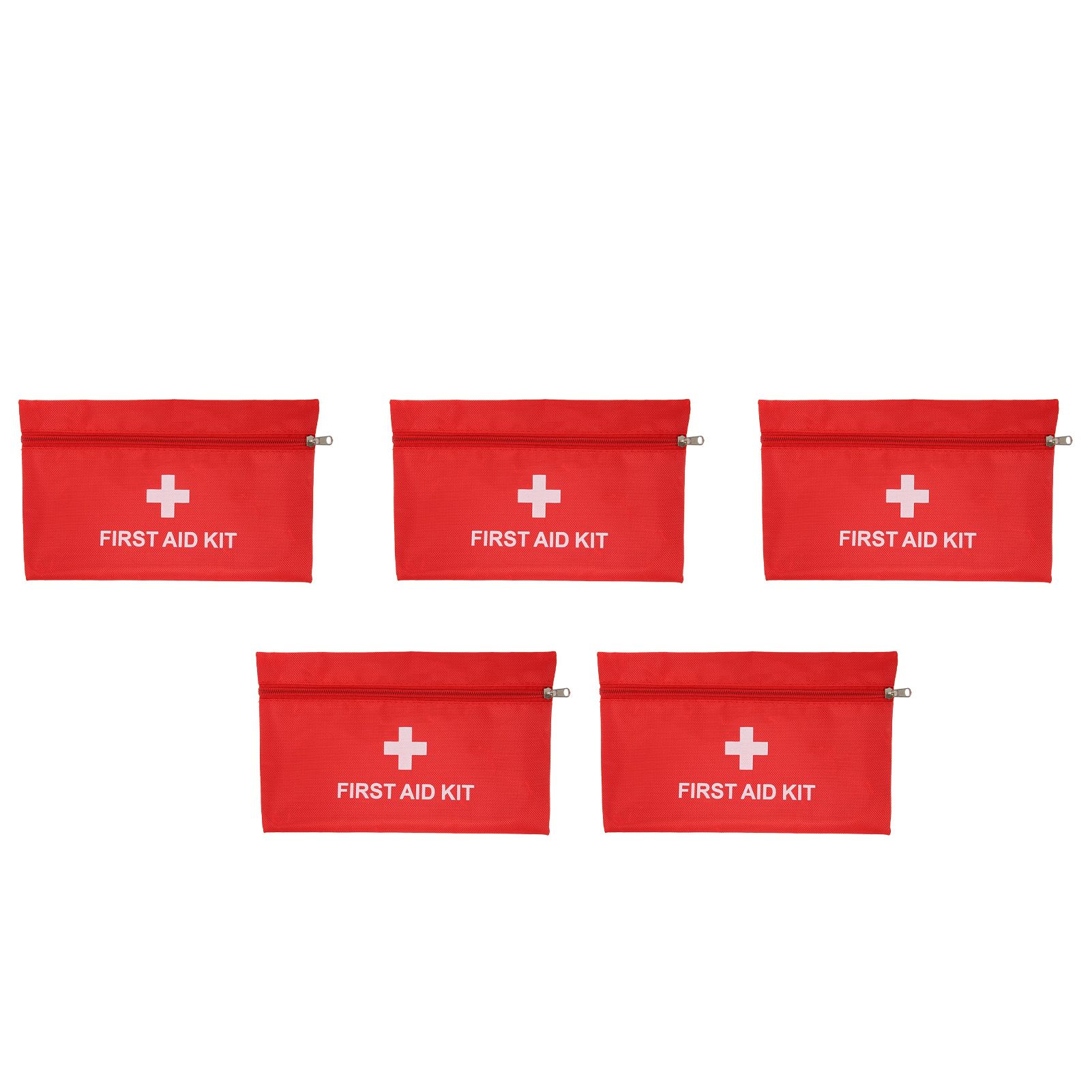 5Pcs/Set Potable Medicine Bag Empty Aid Case Rescue Pouch Waterproof Nylon Red view 3