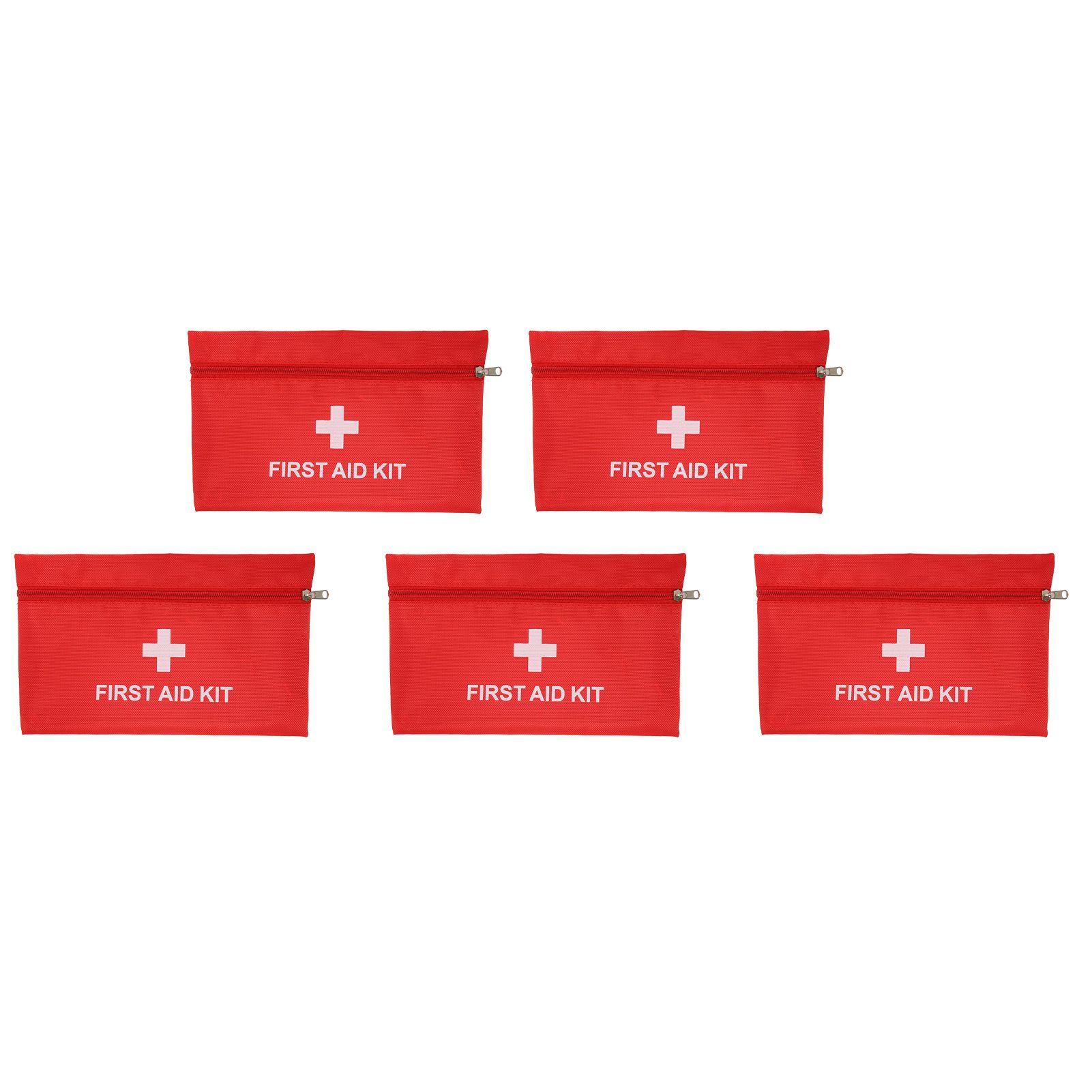 5Pcs/Set Potable Medicine Bag Empty Aid Case Rescue Pouch Waterproof Nylon Red view 5