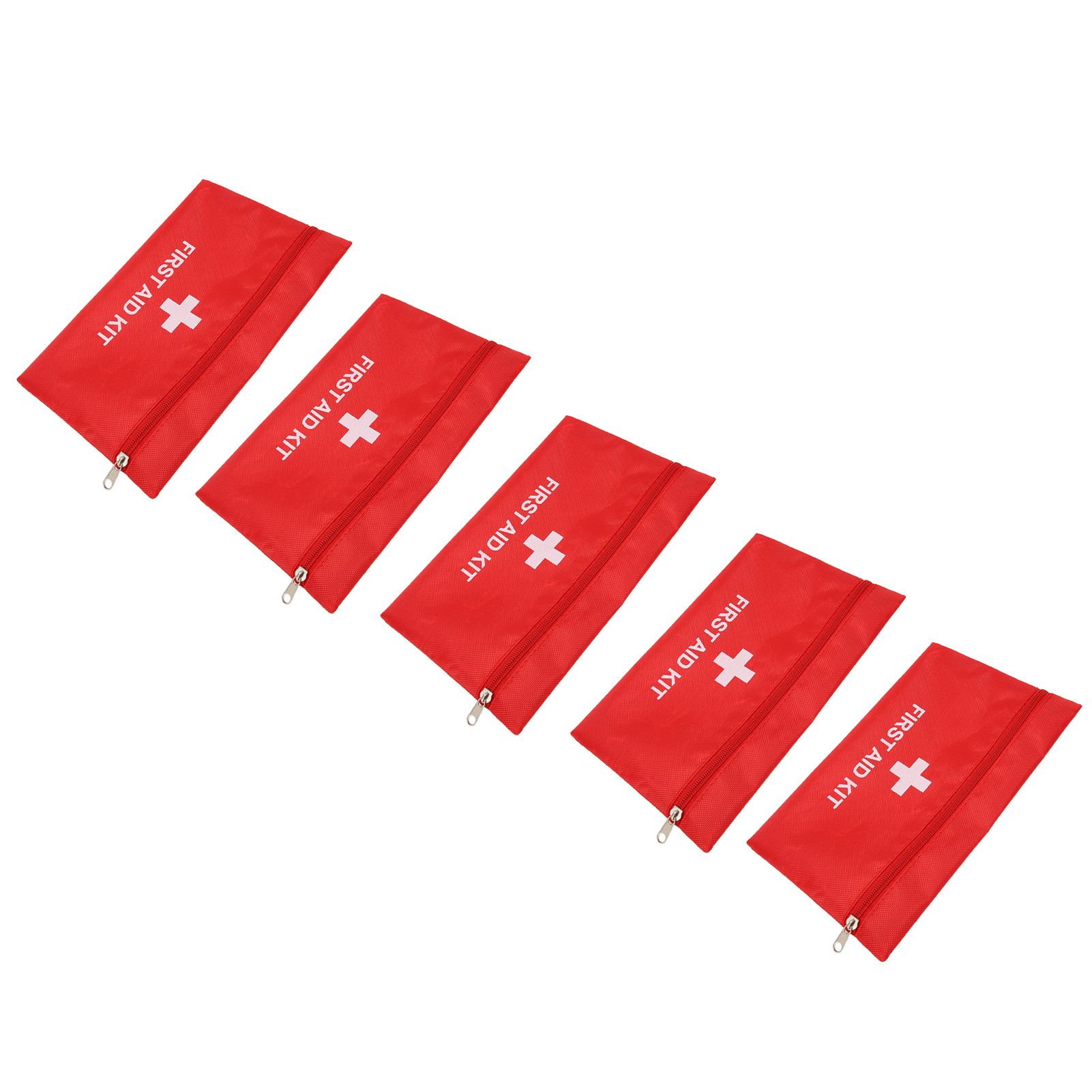 5Pcs/Set Potable Medicine Bag Empty Aid Case Rescue Pouch Waterproof Nylon Red view 6