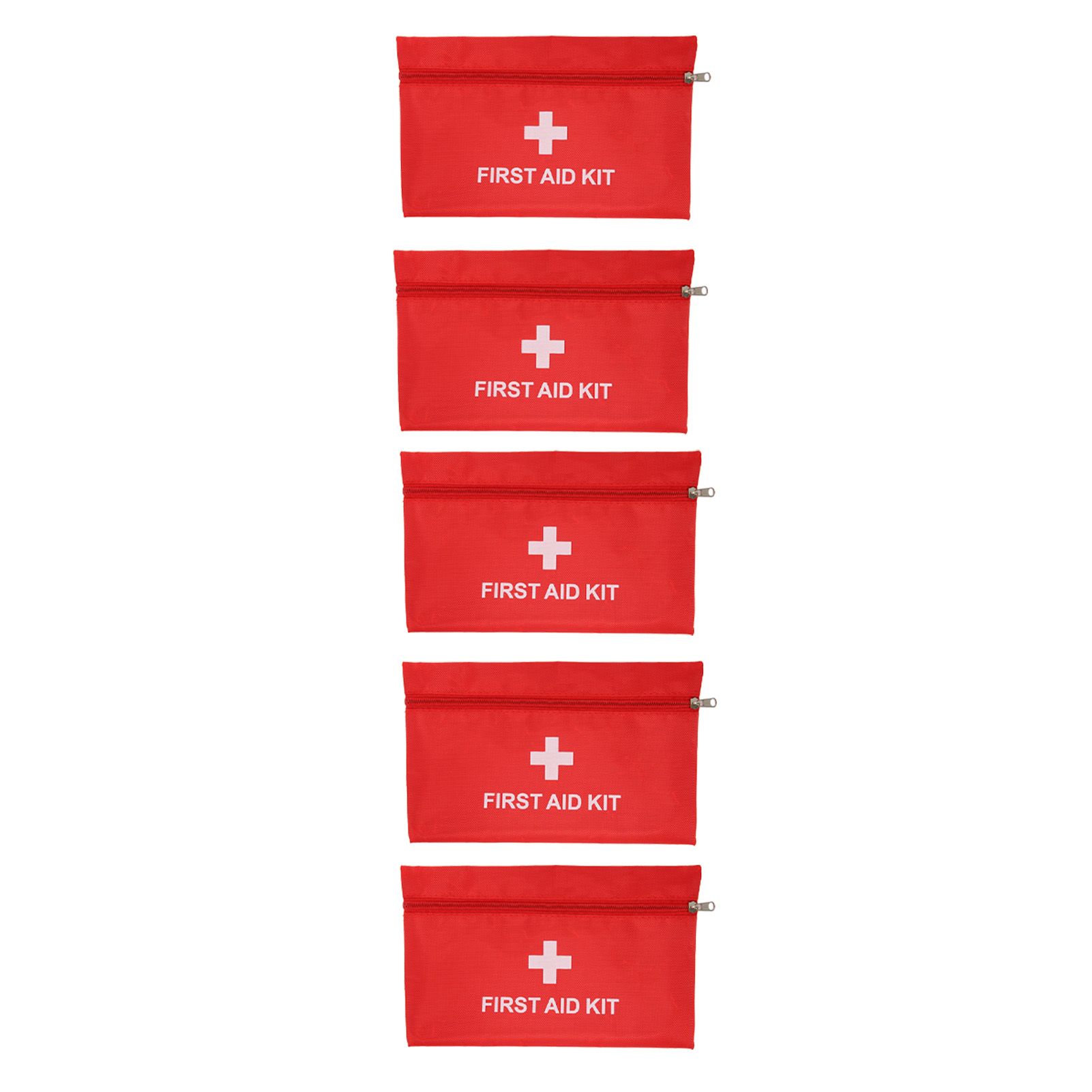 5Pcs/Set Potable Medicine Bag Empty Aid Case Rescue Pouch Waterproof Nylon Red view 7