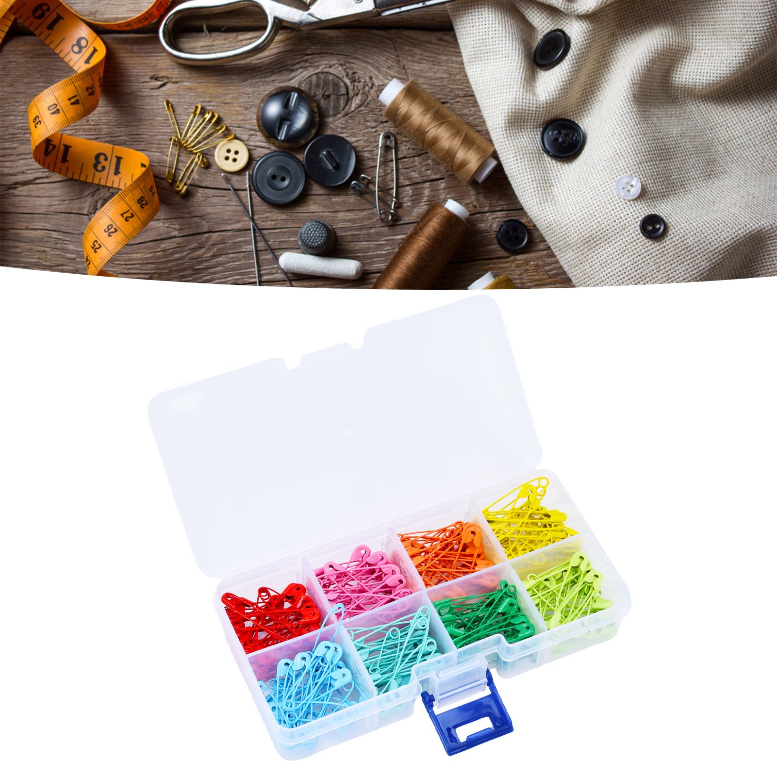 240Pcs Colorful Safety Pins 32mm Stainless Steel Safety Pins Mini DIY Sewing view 11