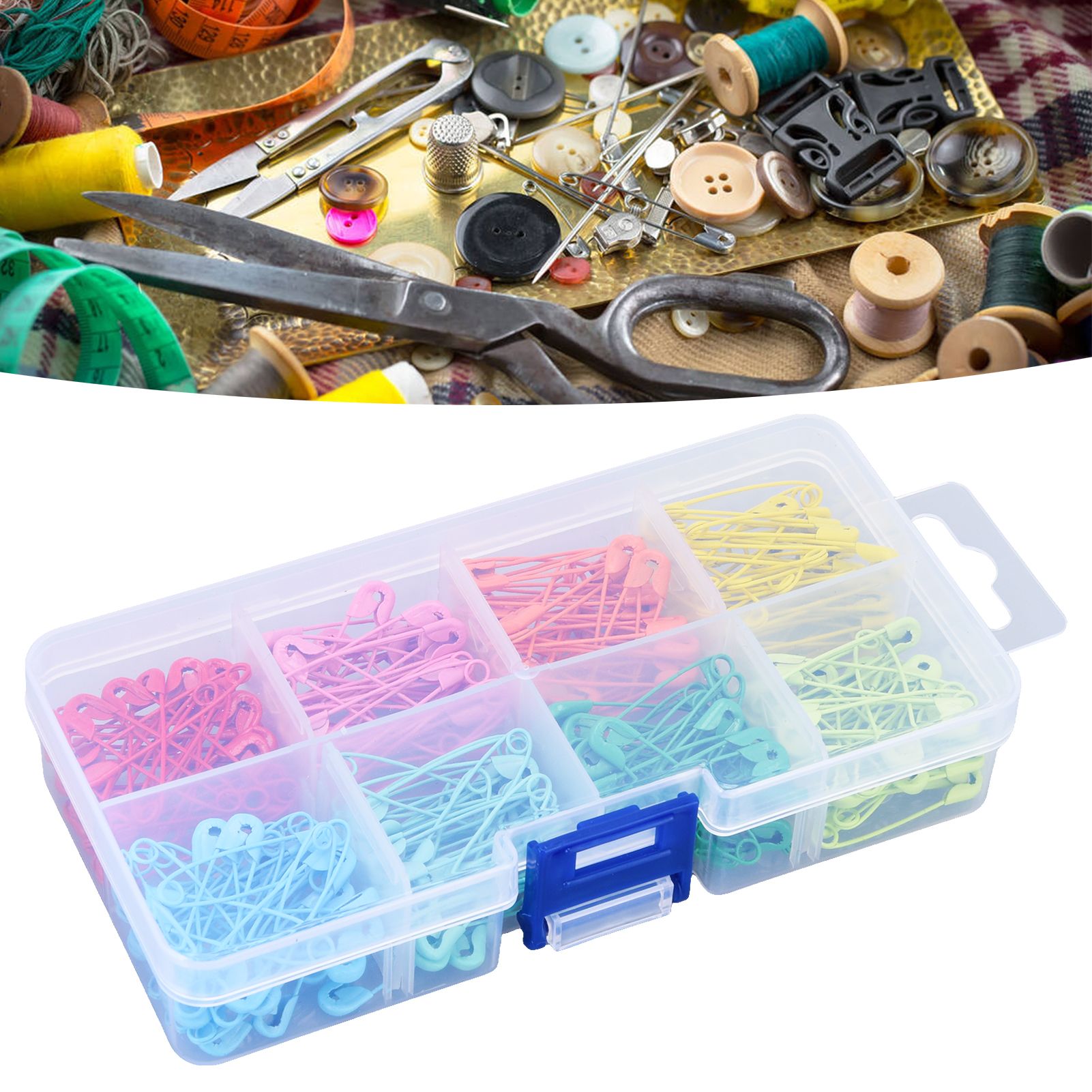 240Pcs Colorful Safety Pins 32mm Stainless Steel Safety Pins Mini DIY Sewing view 12