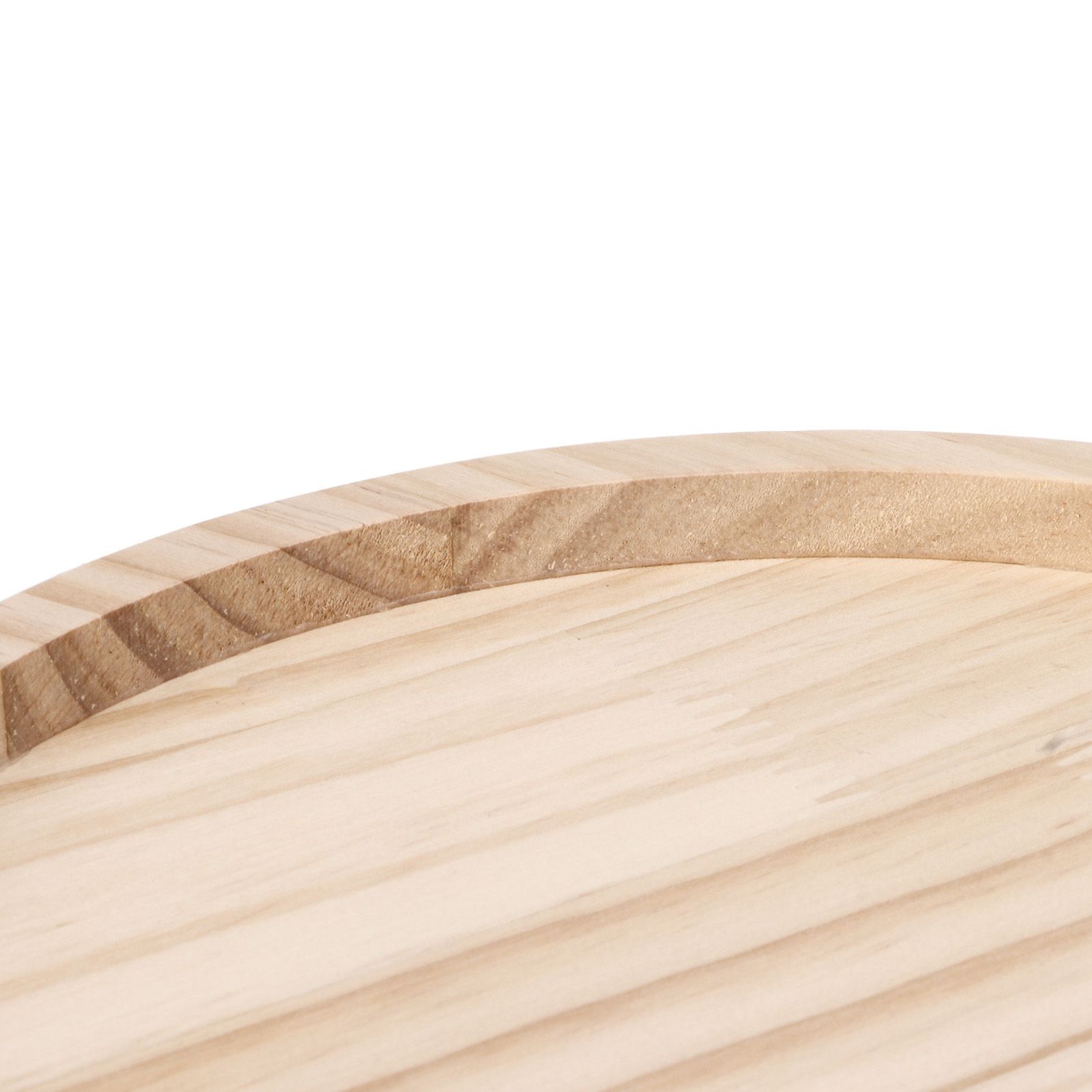 Clip On Tray Natural Bamboo 9.8in Round Home Couch Sofa Armrest Clip Tray view 13