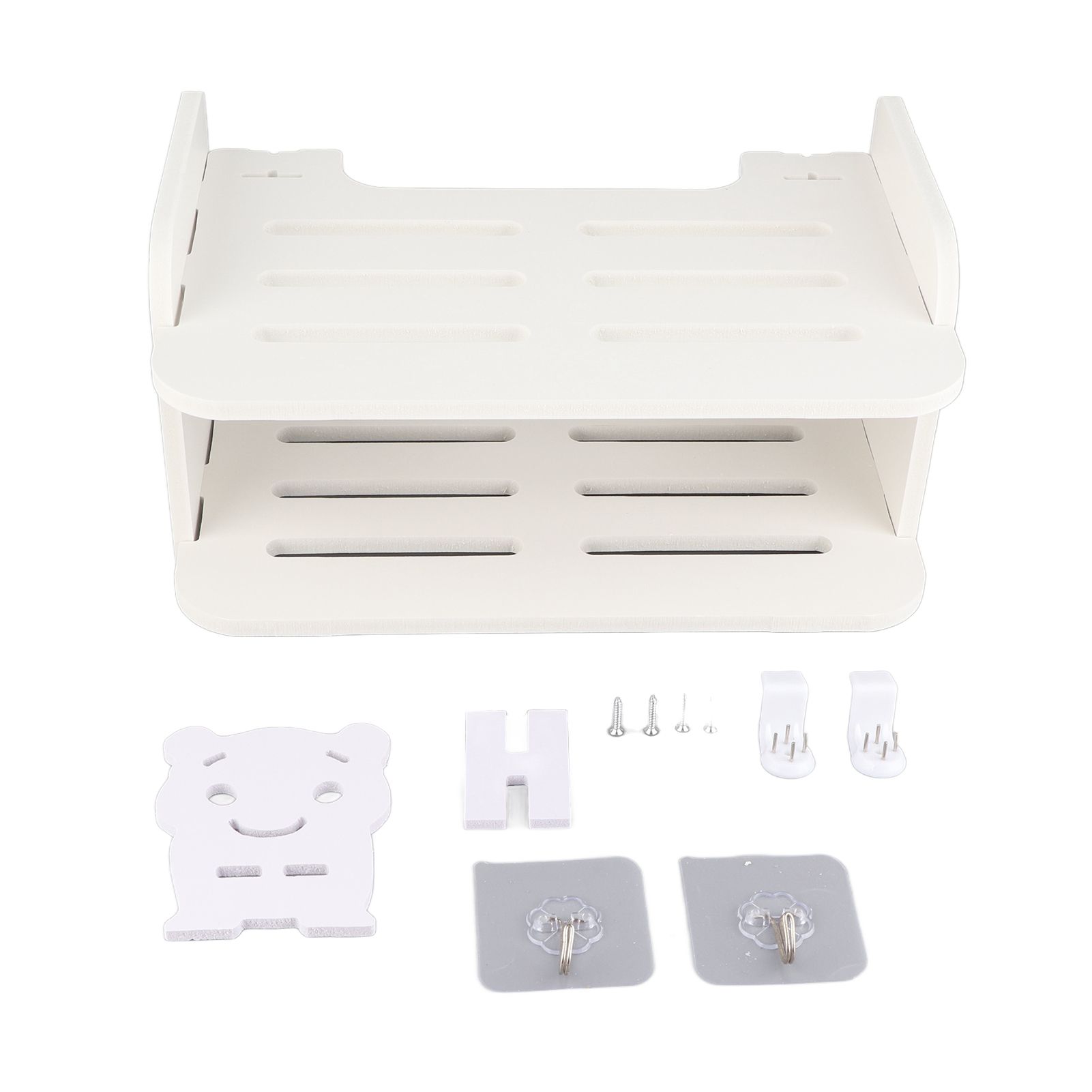 Set Top Box Shelf Free Punch Storage Rack Decorative Partition with Anti