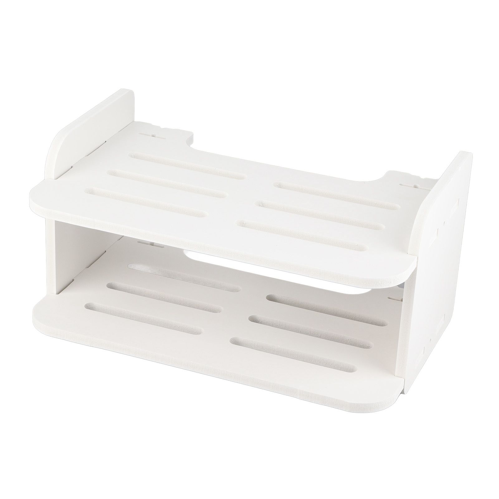 Set Top Box Shelf Free Punch Storage Rack Decorative Partition with Anti view 2