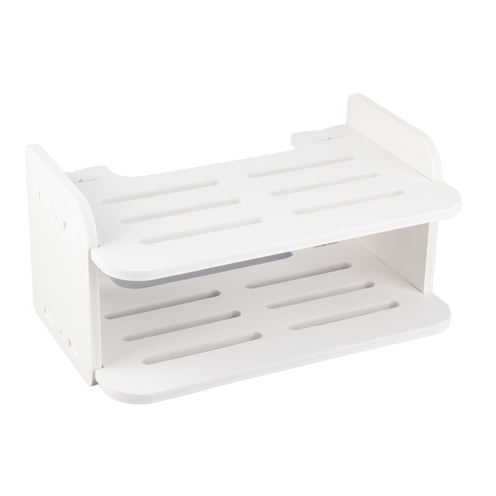 Set Top Box Shelf Free Punch Storage Rack Decorative Partition with Anti view 4