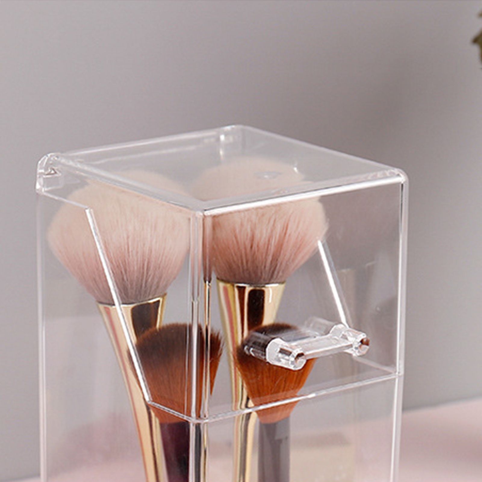 Makeup Brush Holders Multipurpose Acrylic Makeup Storage Box for Bathroom view 4