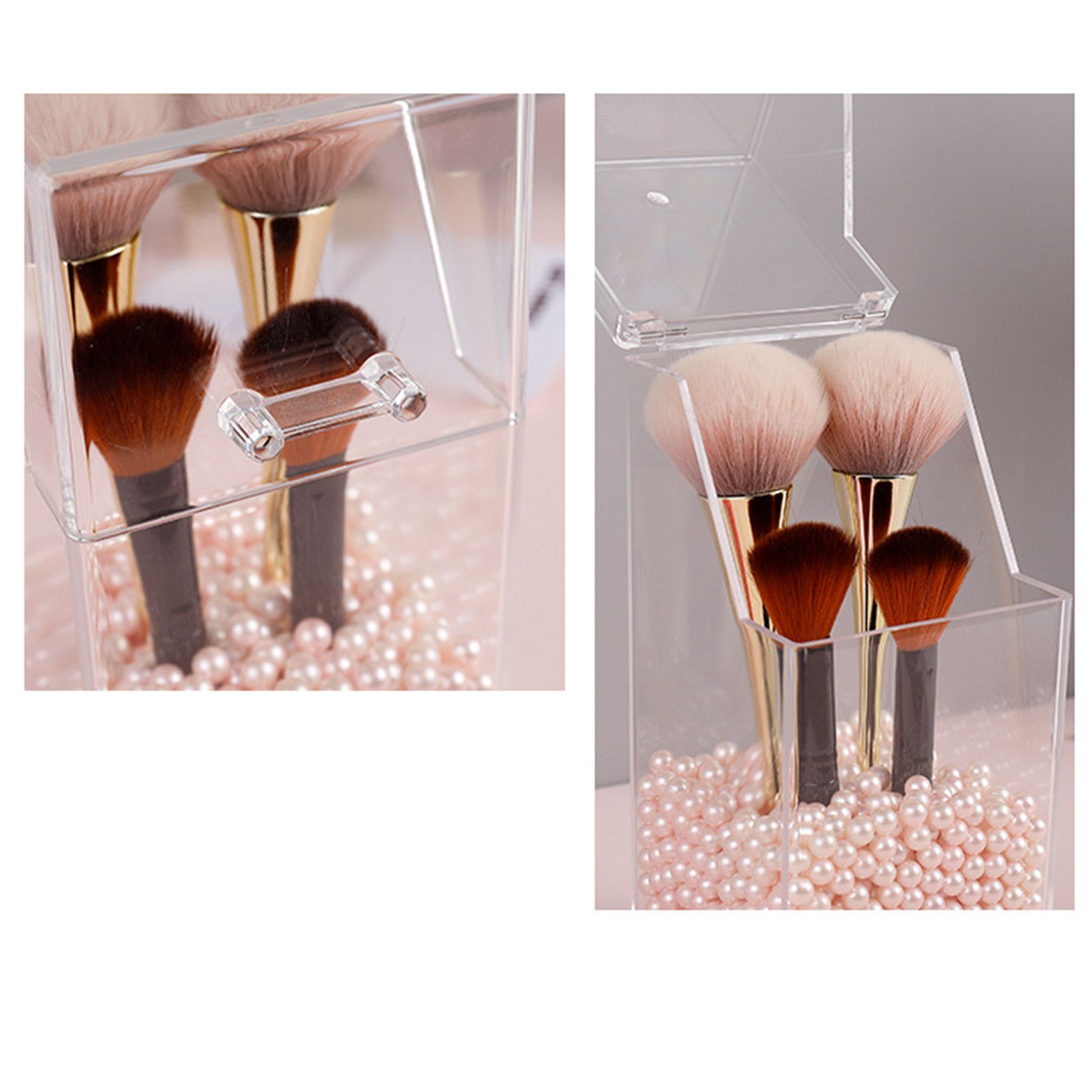 Makeup Brush Holders Multipurpose Acrylic Makeup Storage Box for Bathroom view 5