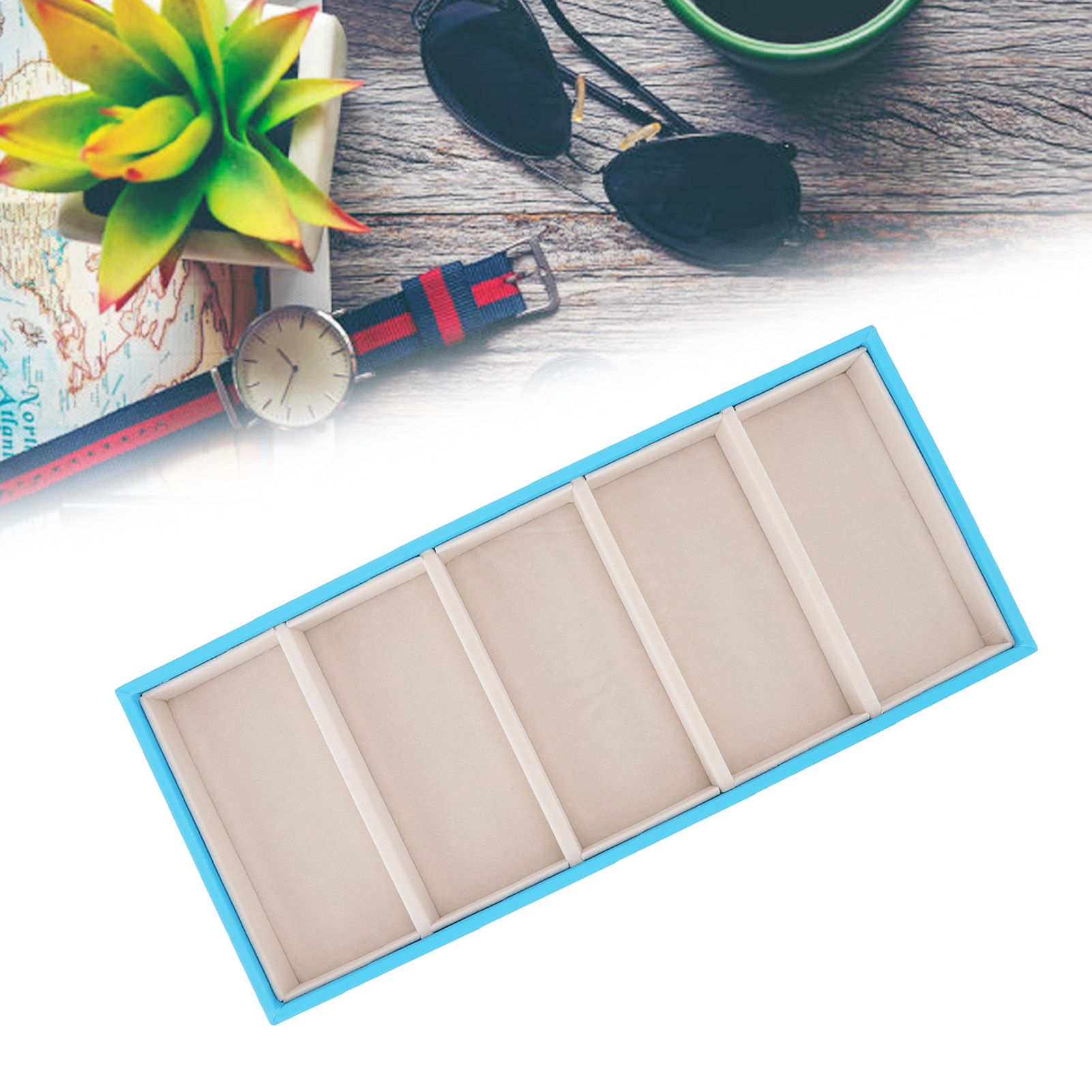 5 Grid Glasses Case Multifunction Space Saving 5 Slot Sunglasses Holder view 11