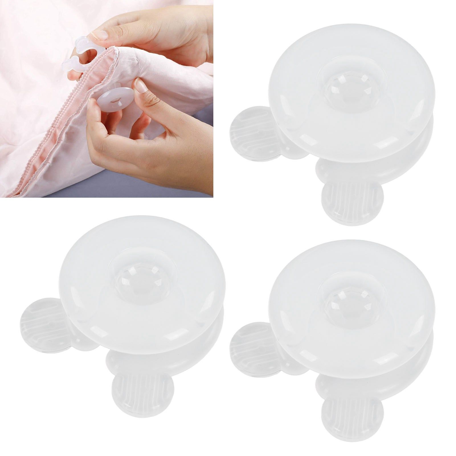 20 Sets Quilt Fixing Clip Plastic Duvet Quilt Cover Fixing Holder to Keep Your view 11