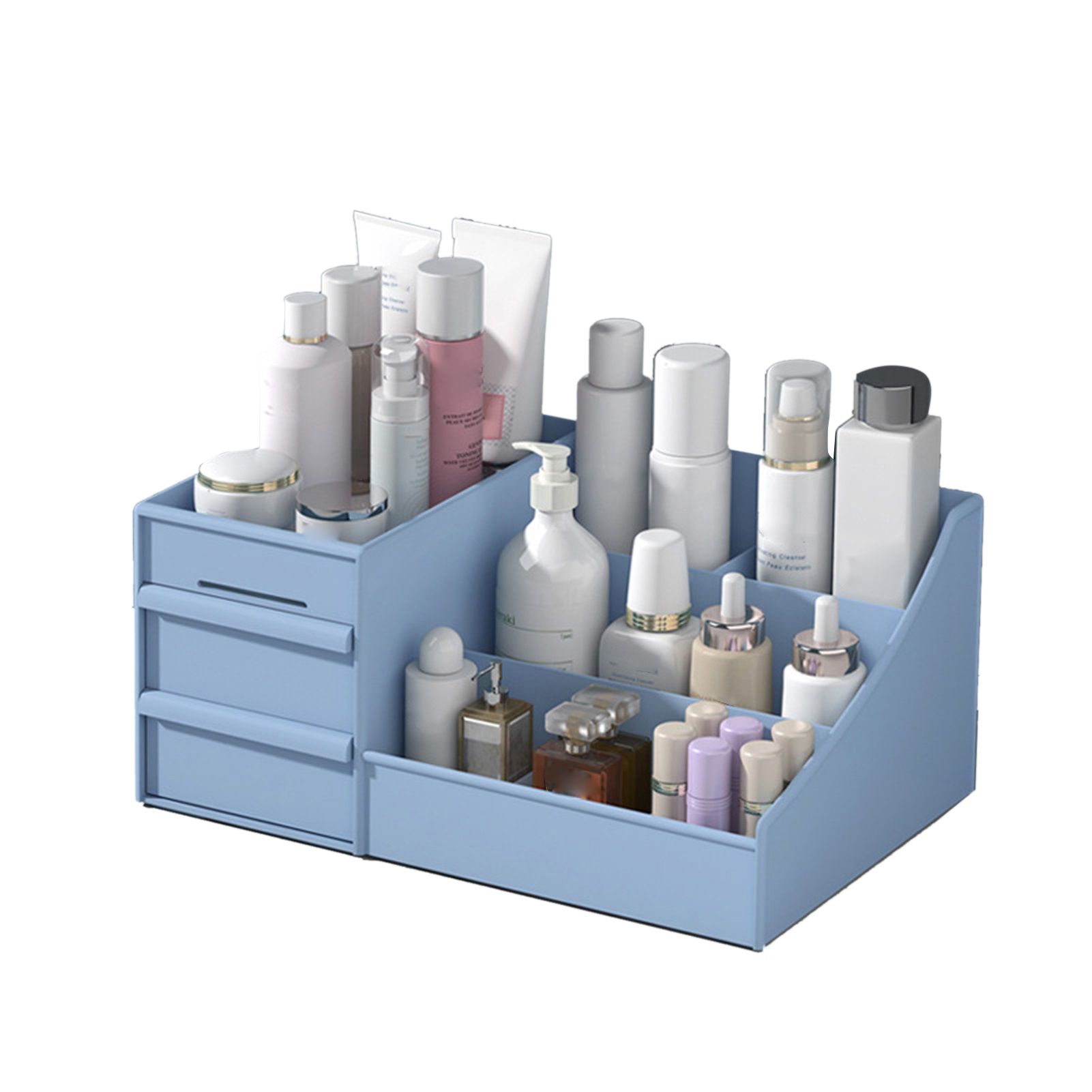 Makeup Storage Case Plastic Cosmetic Drawer Storage Box Multifunctional — image 1