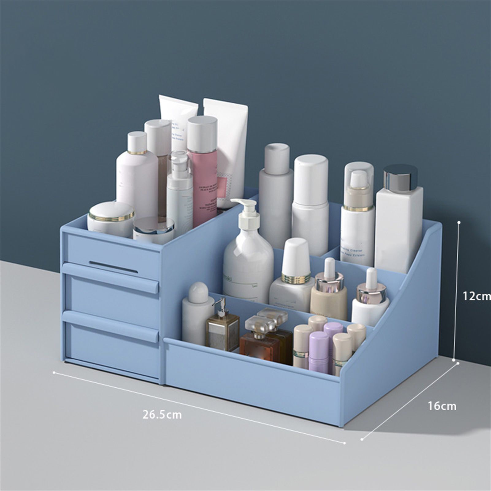 Makeup Storage Case Plastic Cosmetic Drawer Storage Box Multifunctional view 2
