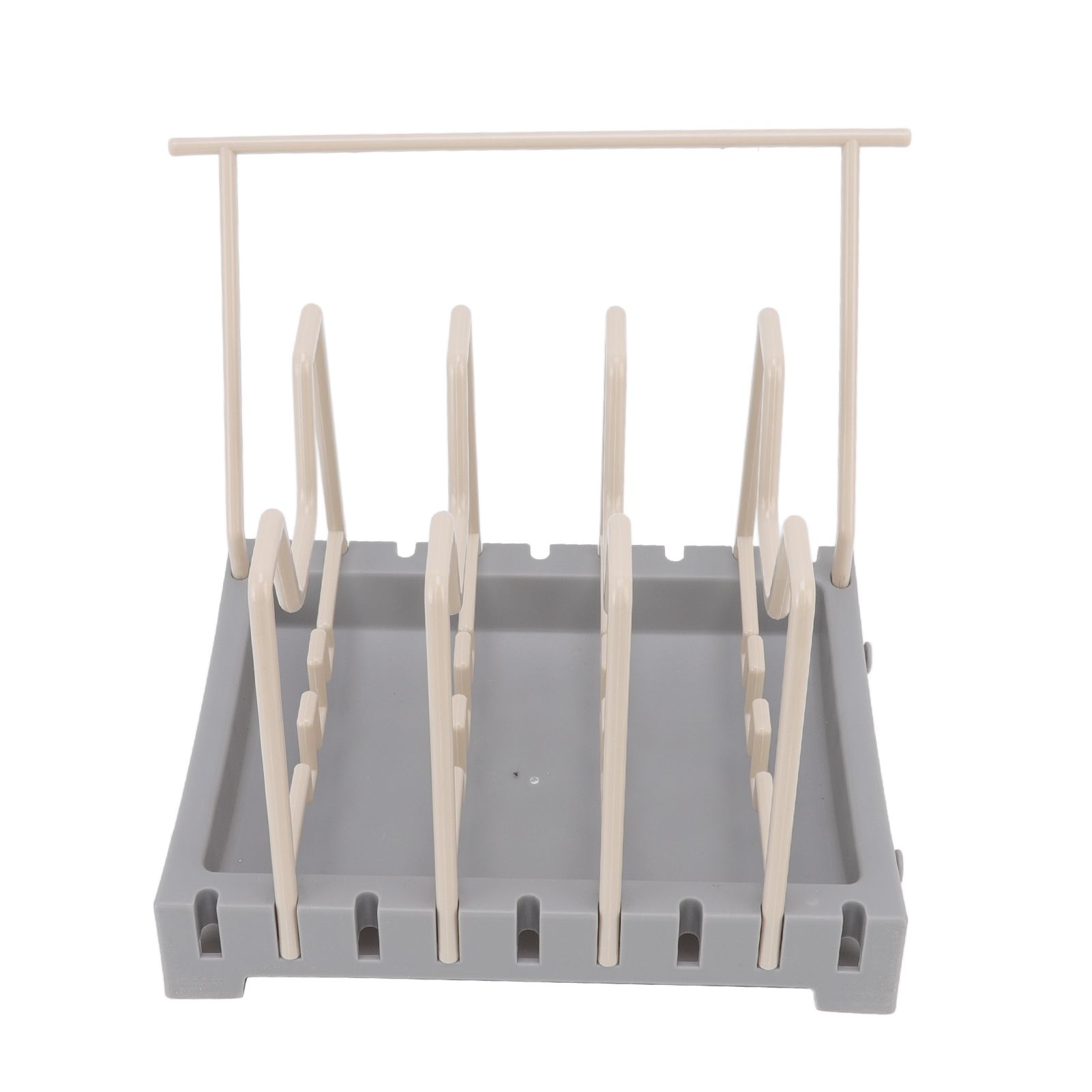 Pot Lid Holder Durable PP Space Saving Stable Nonslip Base Wide Application view 5