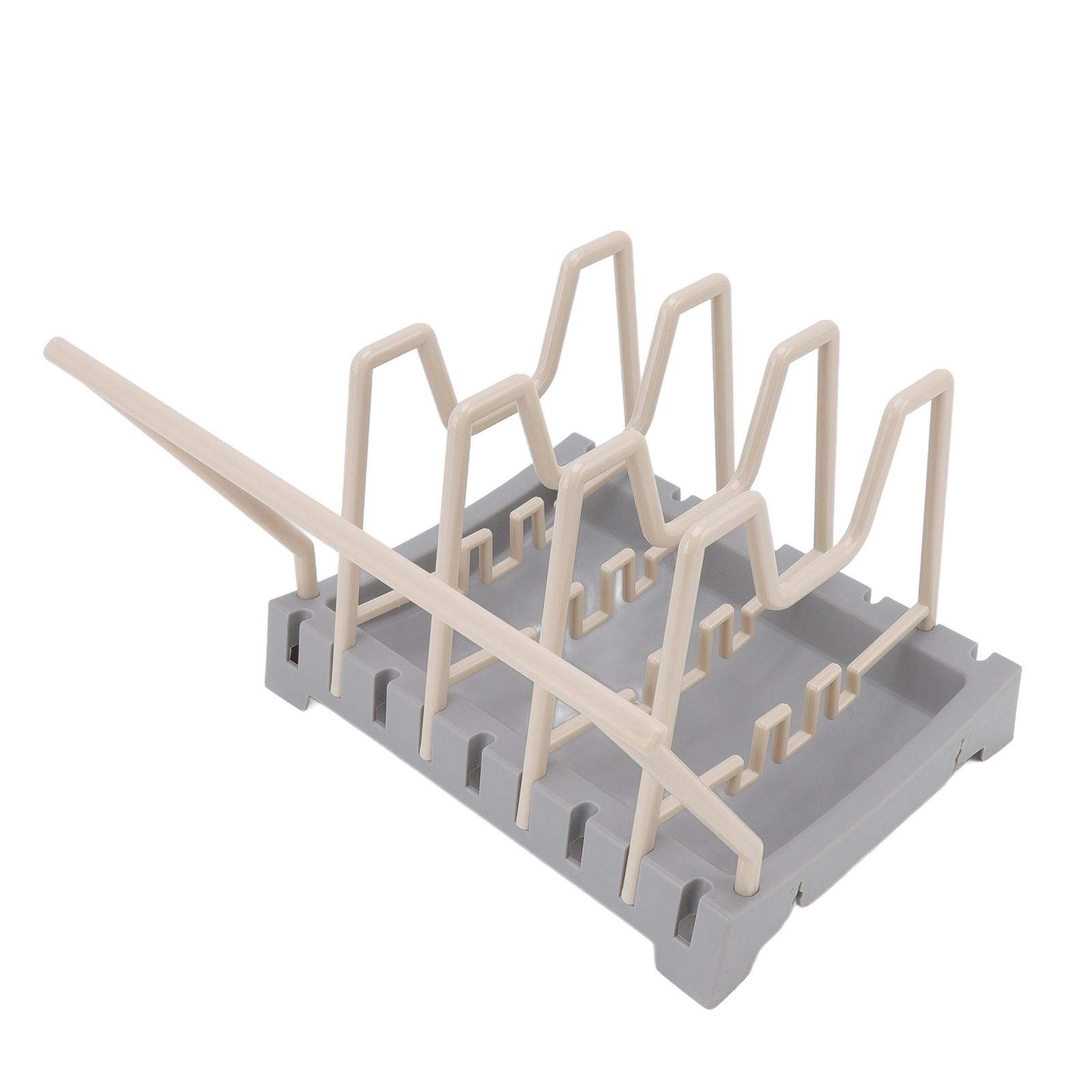 Pot Lid Holder Durable PP Space Saving Stable Nonslip Base Wide Application view 6