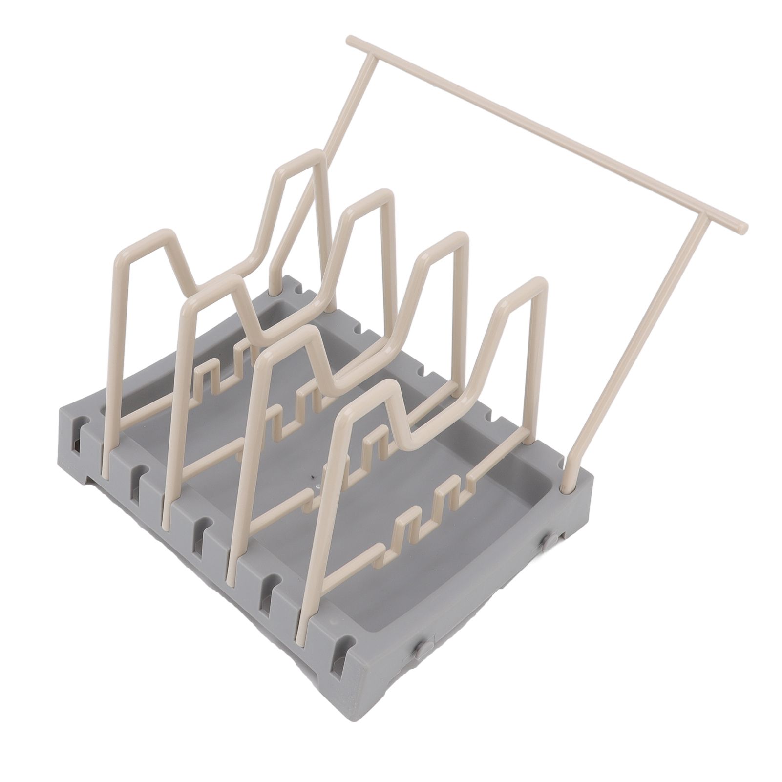 Pot Lid Holder Durable PP Space Saving Stable Nonslip Base Wide Application view 10