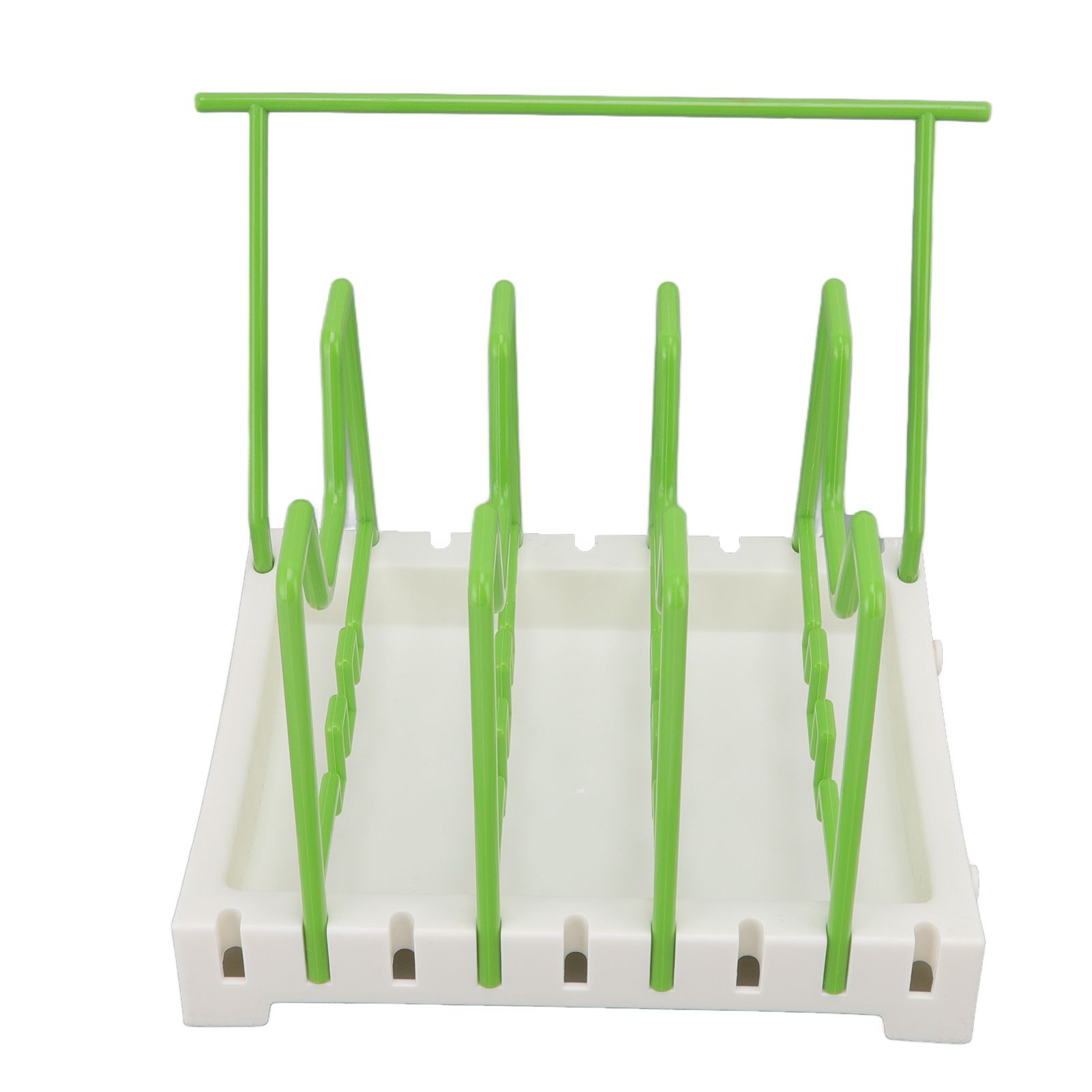 Pot Lid Holder Durable PP Space Saving Stable Nonslip Base Wide Application view 3