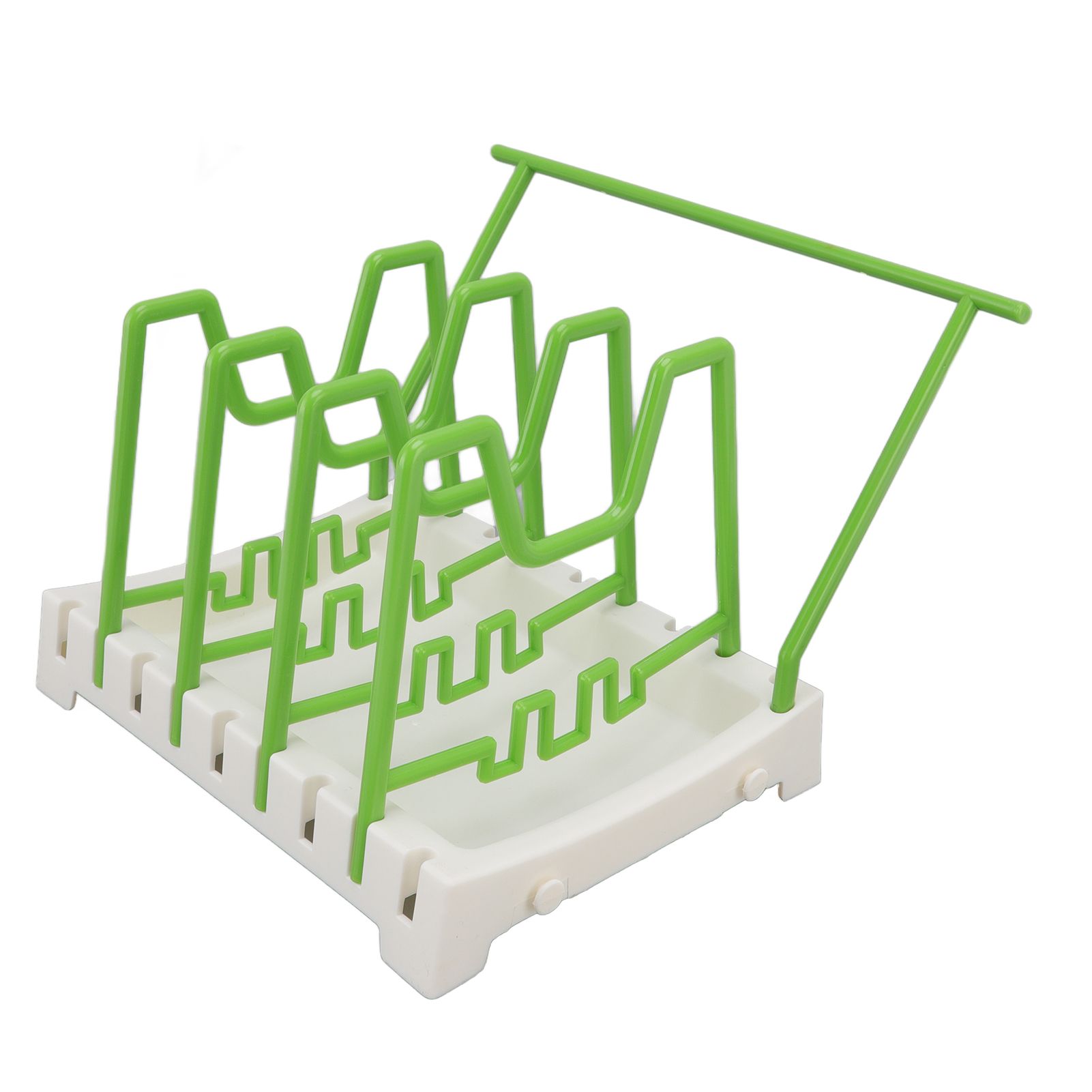 Pot Lid Holder Durable PP Space Saving Stable Nonslip Base Wide Application view 5
