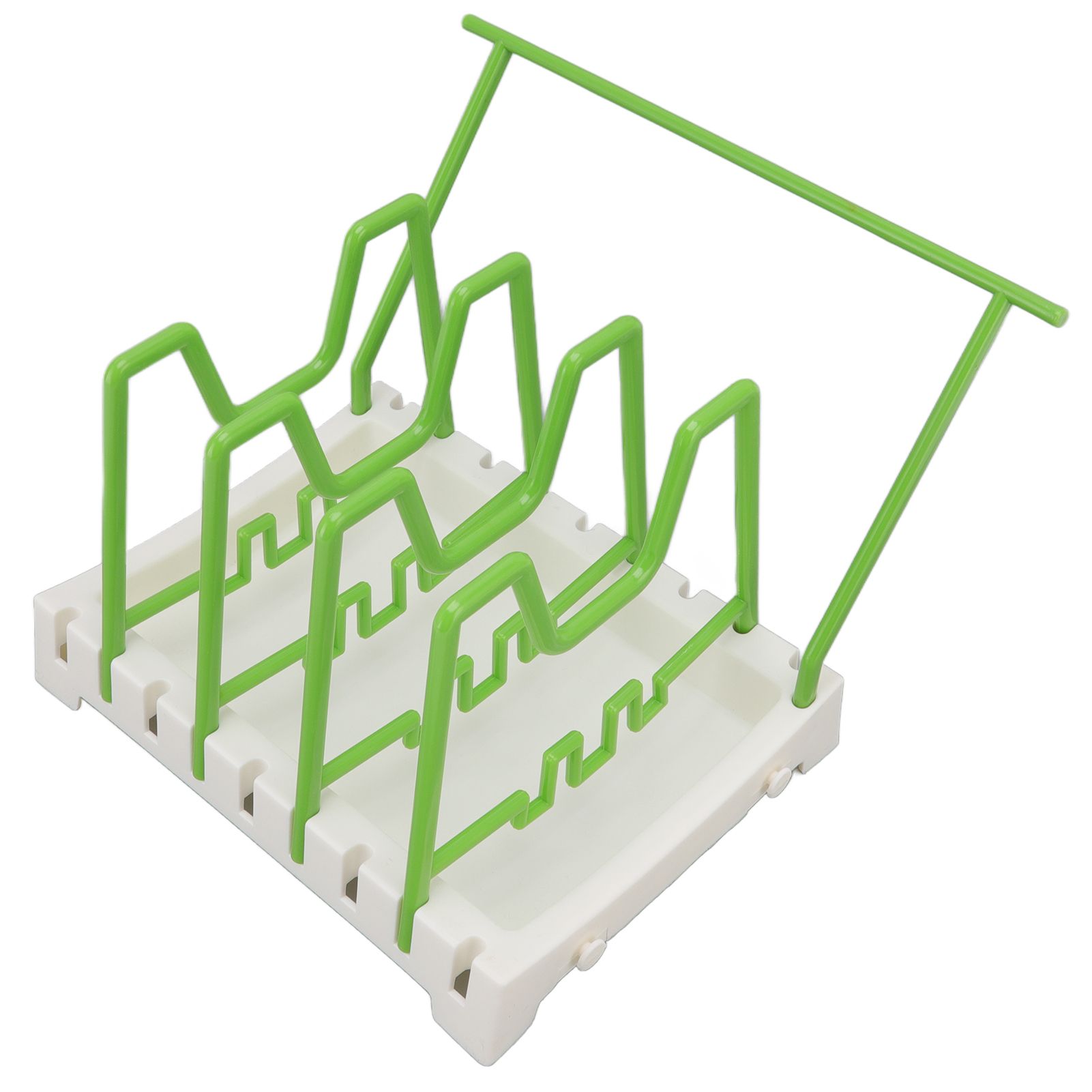 Pot Lid Holder Durable PP Space Saving Stable Nonslip Base Wide Application view 6
